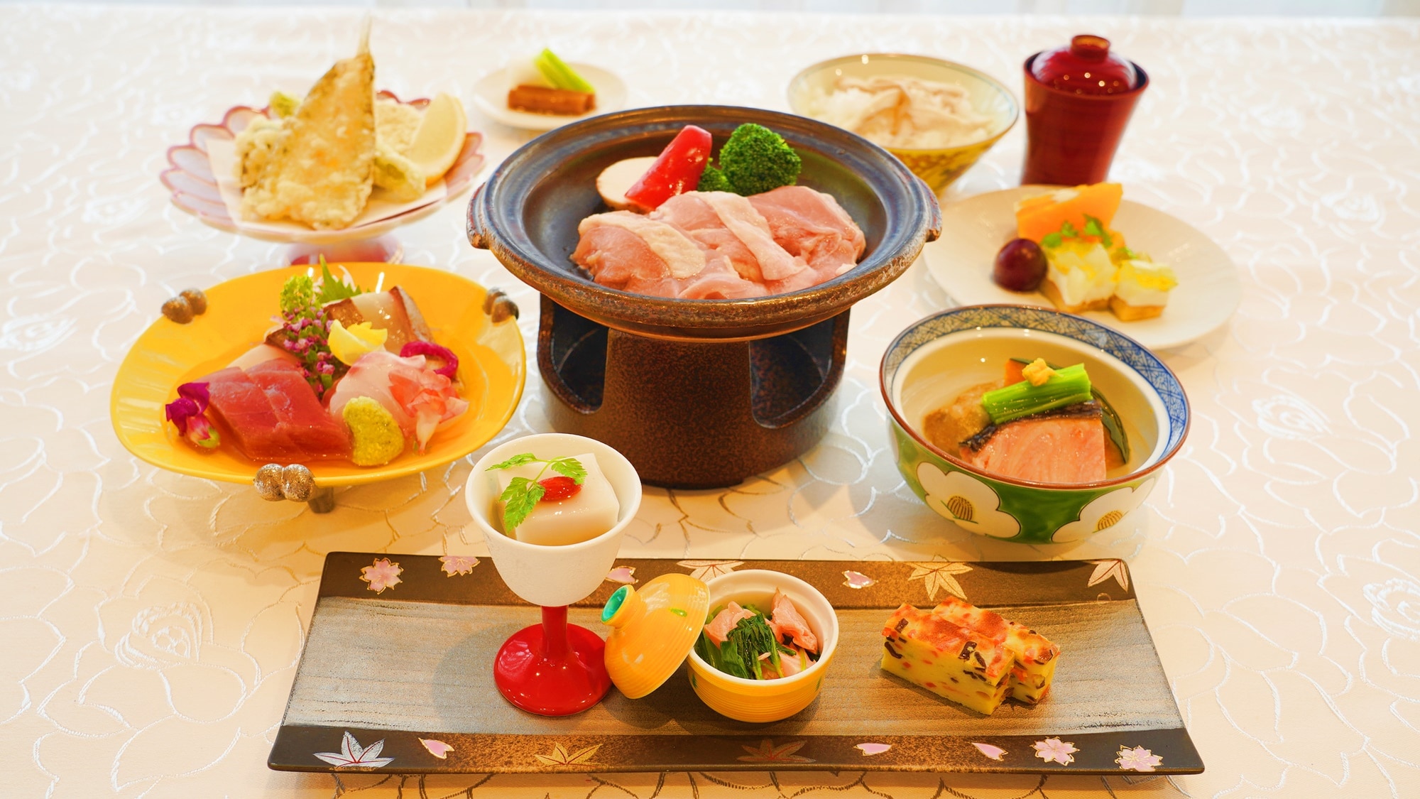 *[Dinner example] Japanese Kaiseki (picture is an image)