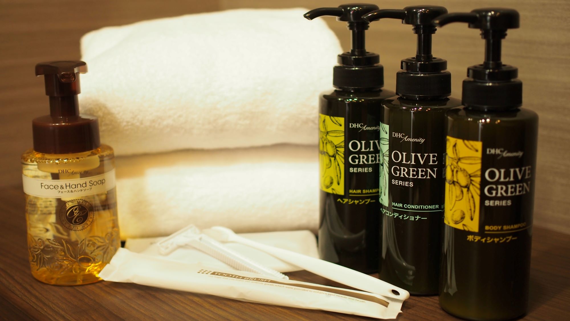 An example of in-room amenities