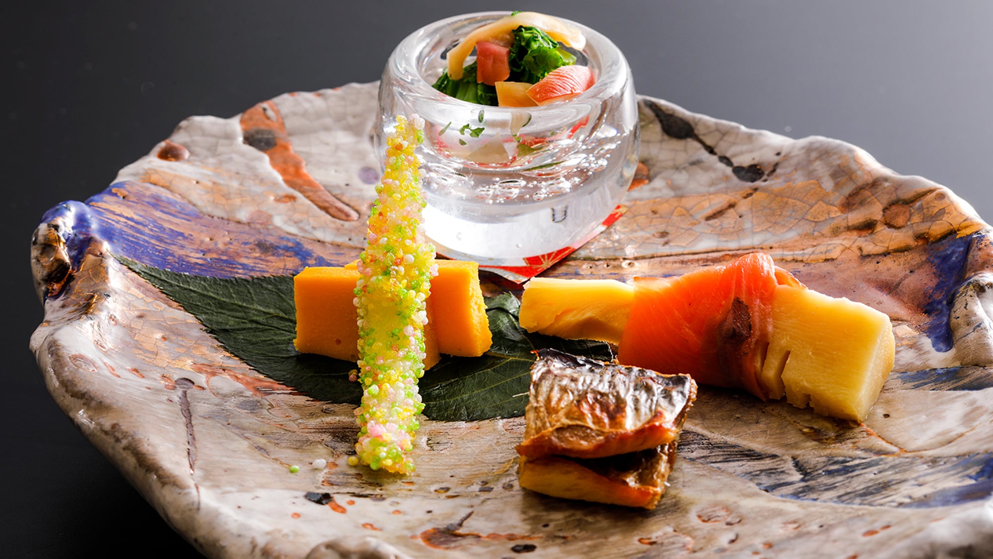 [Standard Hama Kaiseki] First course: Five kinds of appetizer