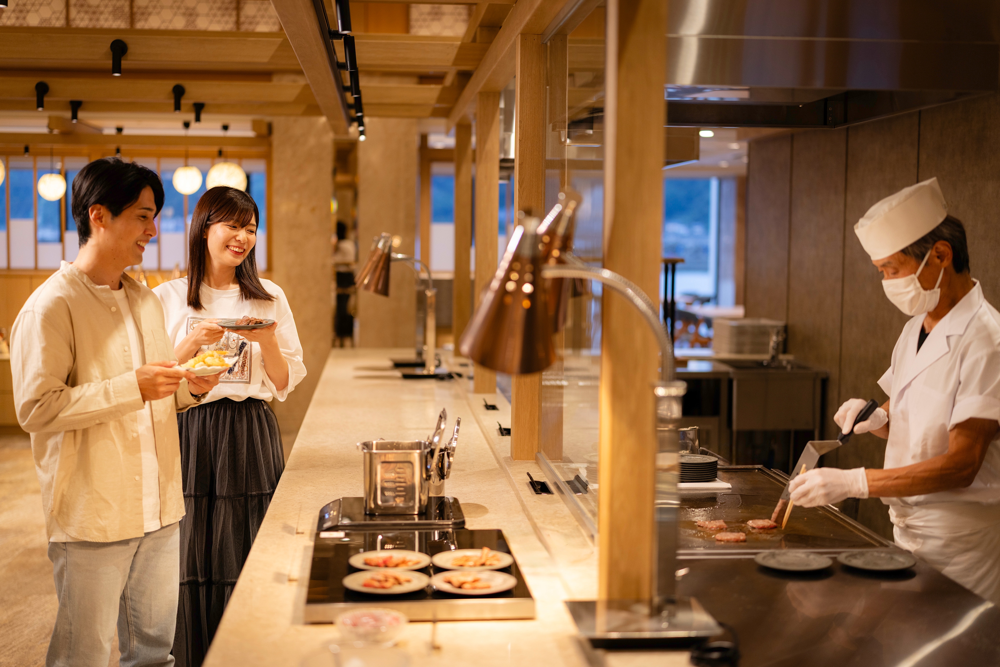 Renovated in July 2026: Main Dining Awa, Live Kitchen