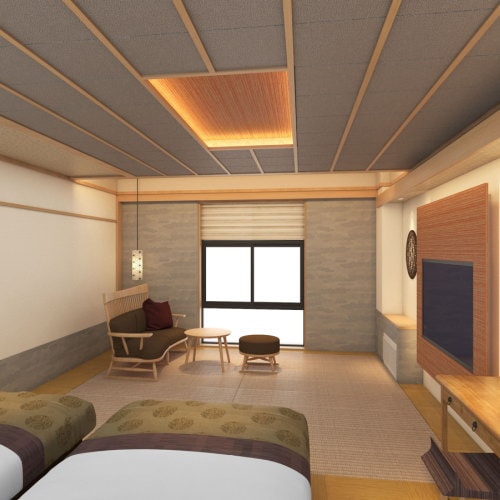 [Izumiyutei, 432-435] Japanese-Western style room + shower booth <No smoking>