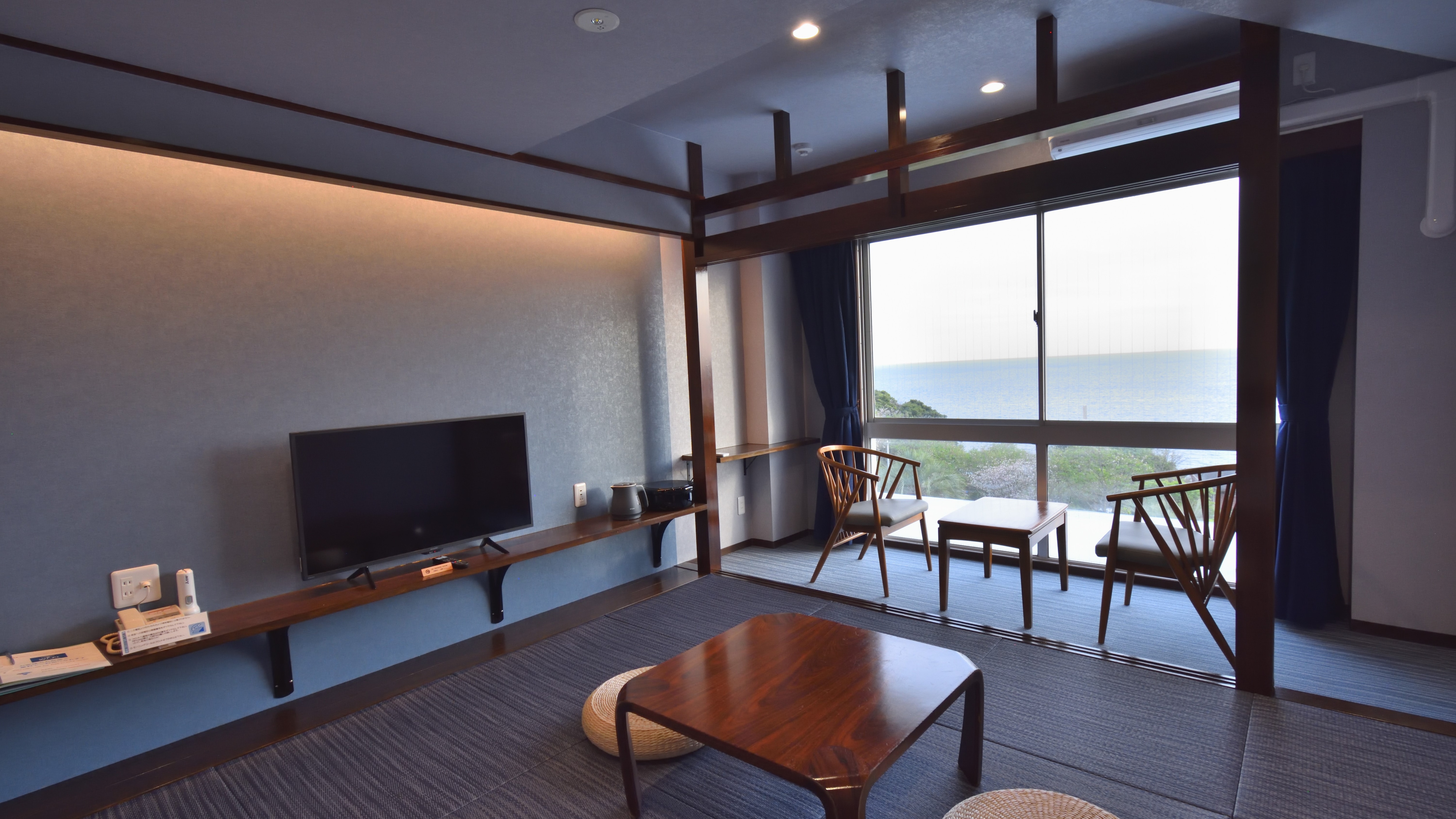 [Tòa nhà chính] ~Uminowa Phong cách Nhật Bản mang màu biển~ Phòng Nhật Bản hiện đại (8 chiếu tatami) Tầng 2 phía biển