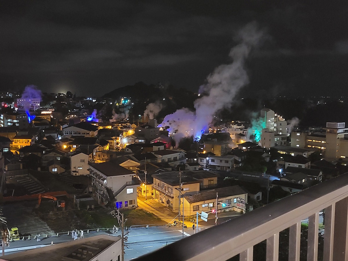 Beppu Kannawa Onsen: Free-flowing hot spring water