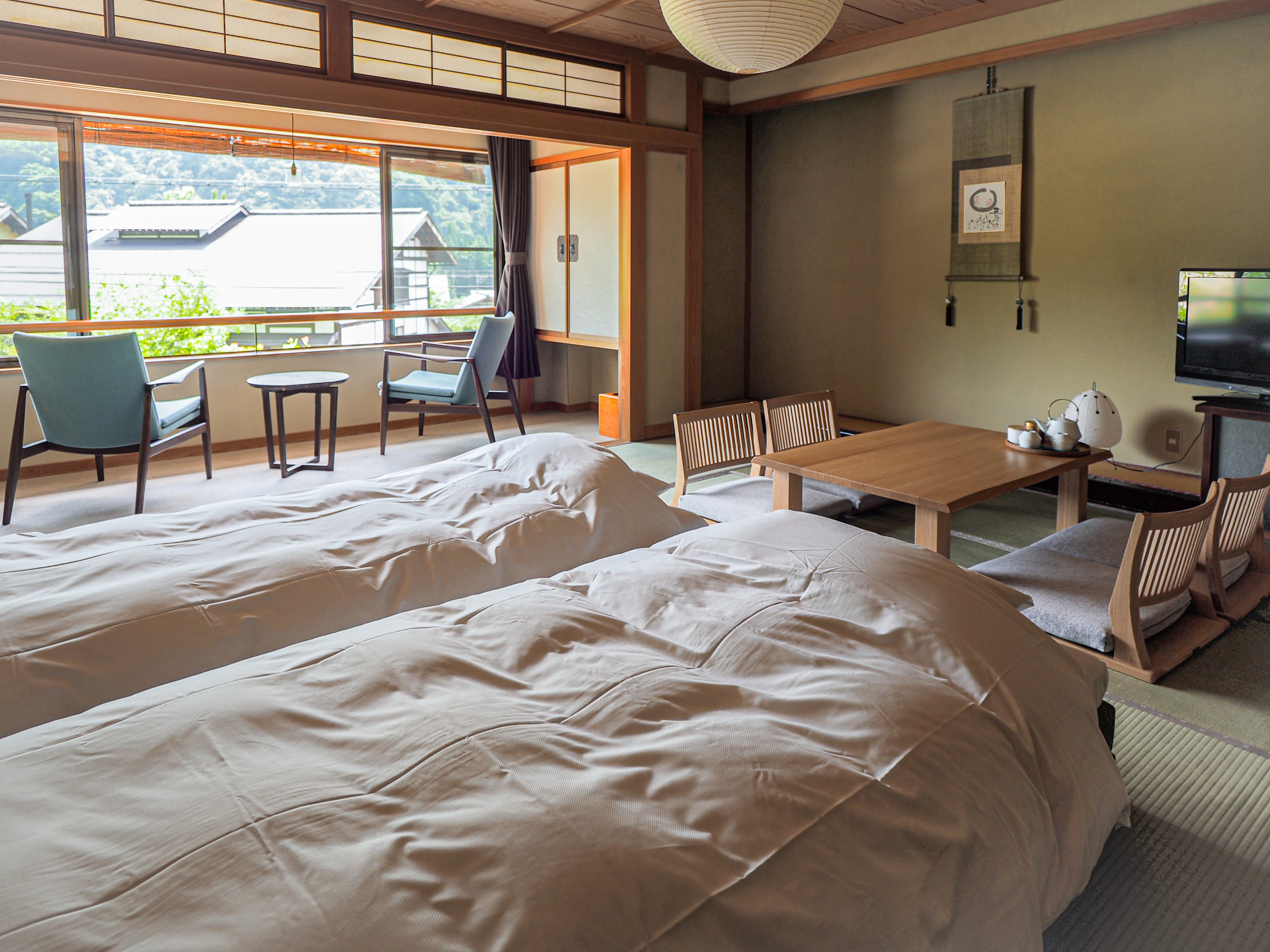 Kamar bergaya Jepang 12 tikar tatami (futon) 2-4 orang
