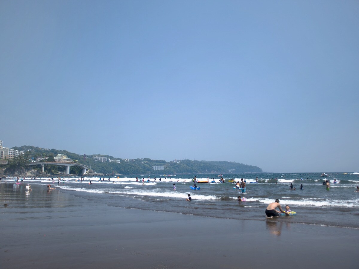 湯河原海灘