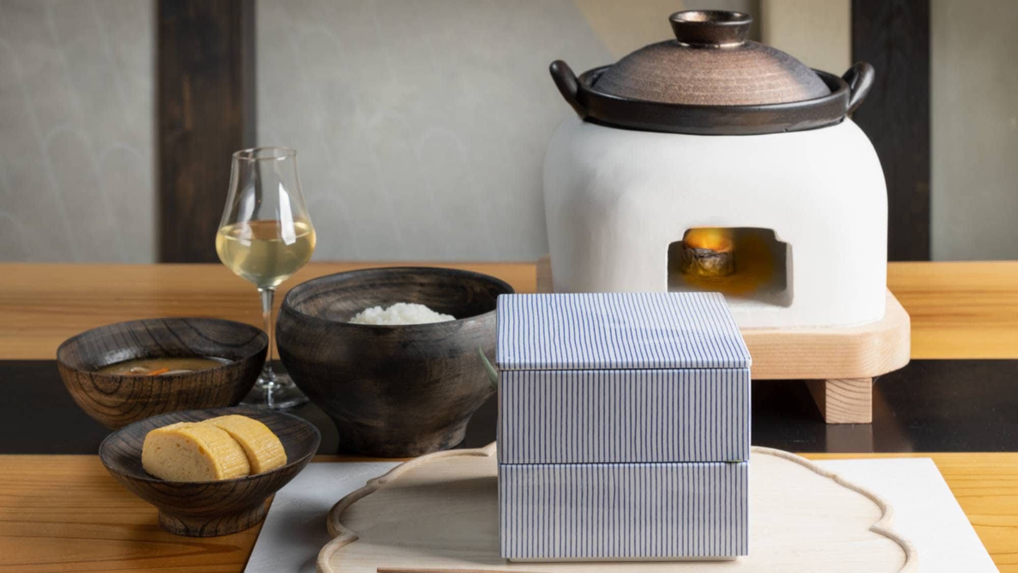 [Kediaman Tonomura Ubei] Sarapan adalah sarapan gaya Jepang yang diawasi oleh Ukarokkon, sebuah restoran di Kawanami-cho, Gokasho.