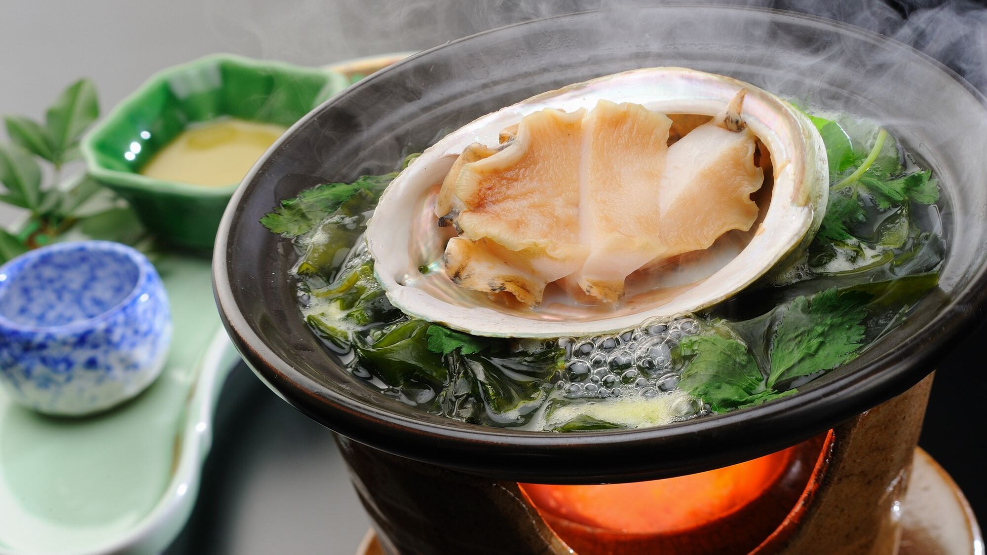 [Dinner] Upgrade plan dish example: Abalone teppanyaki