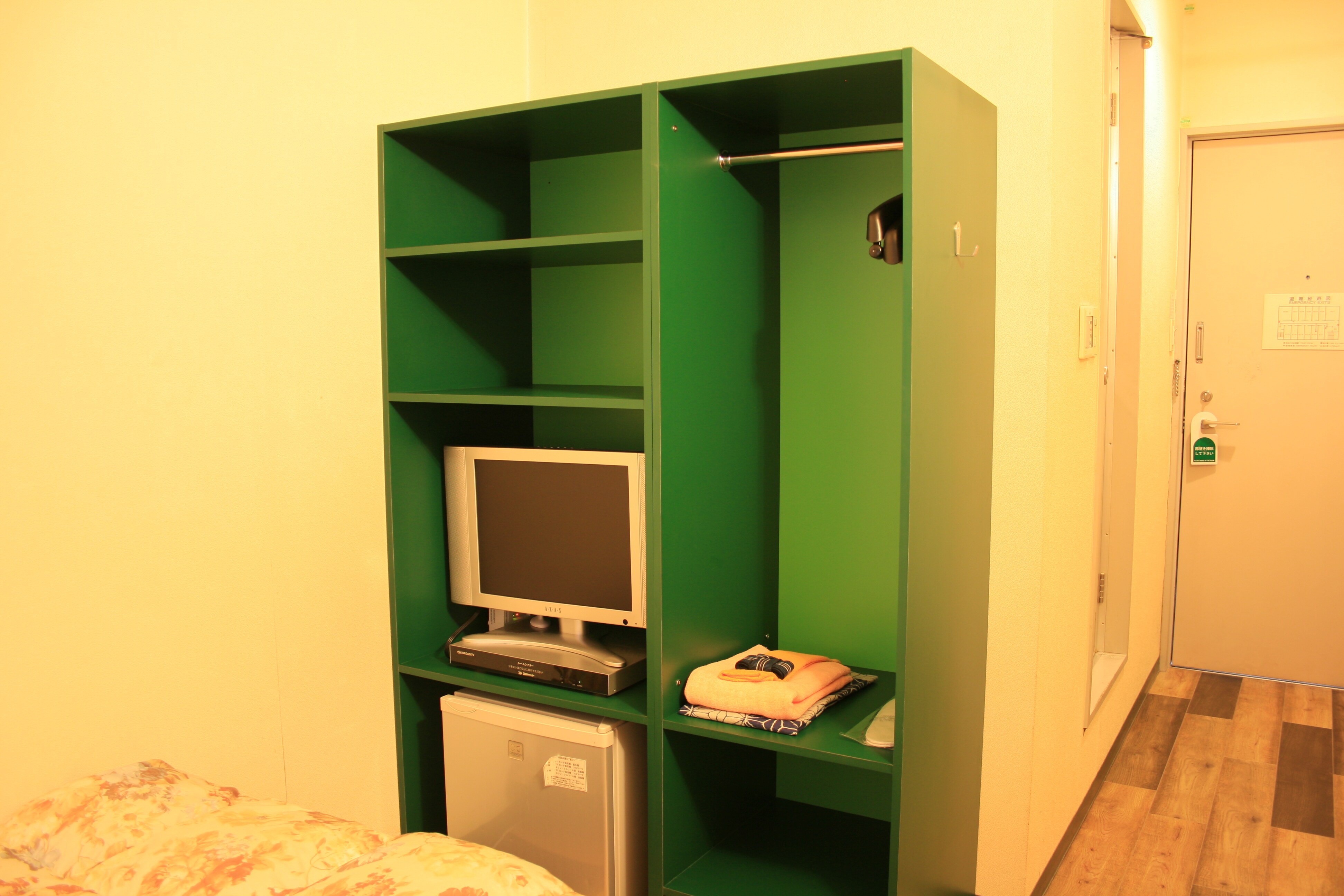 In-room shelves