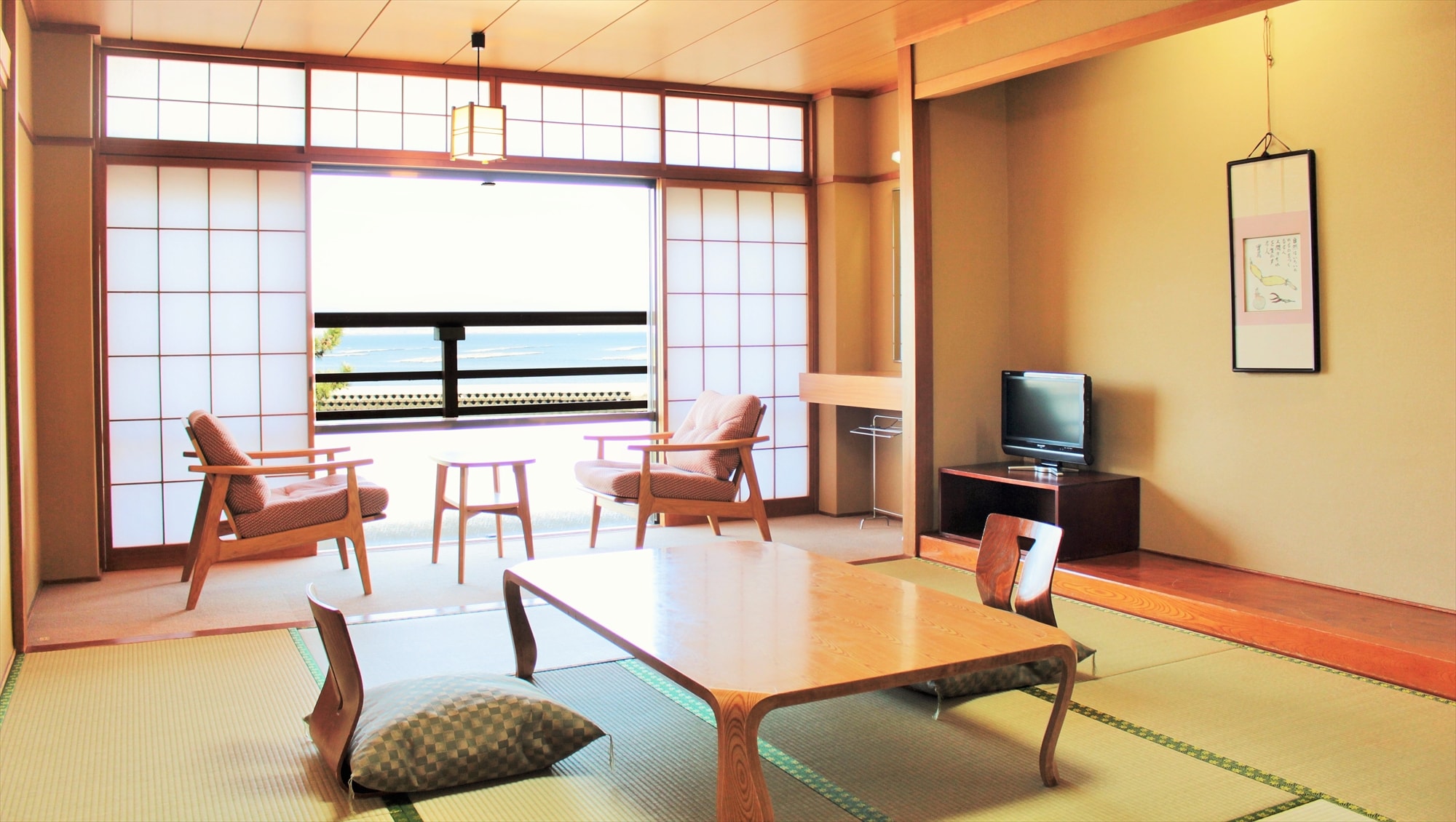히로시마의 야경을 세토우치 카이를 바라보는 오션 뷰 일본식 객실 [금연] 36평평은 일본식 객실 10조 +