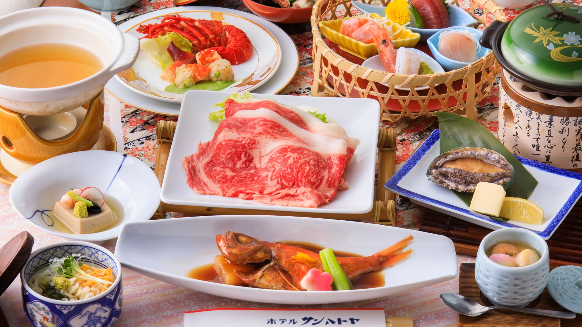 Ví dụ về hương vị Izu và thực đơn thịt bò Wagyu
