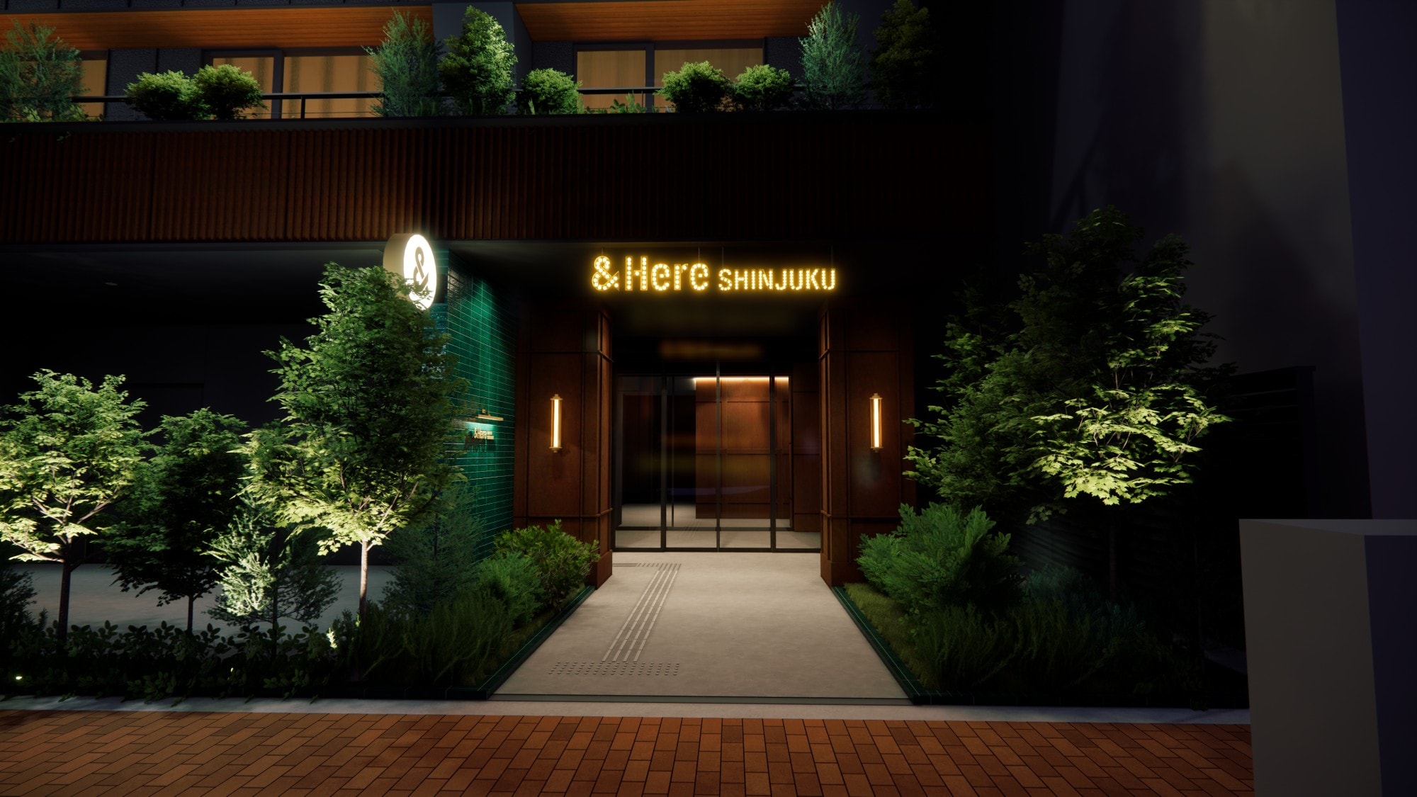 [1st floor entrance] A soothing space greeted by warm lighting and relaxing plants