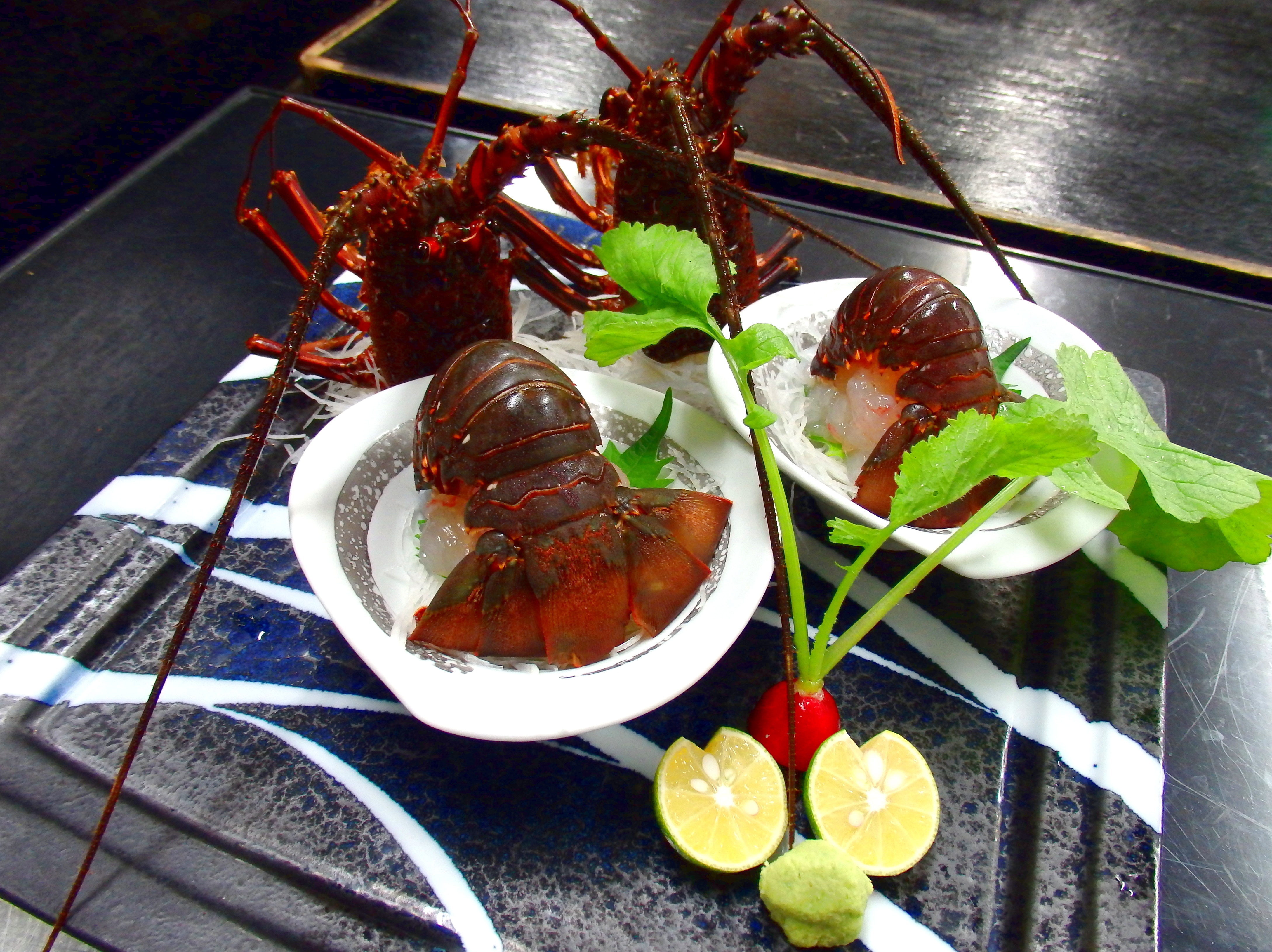 Spiny lobster can be ordered as an additional order (winter only).