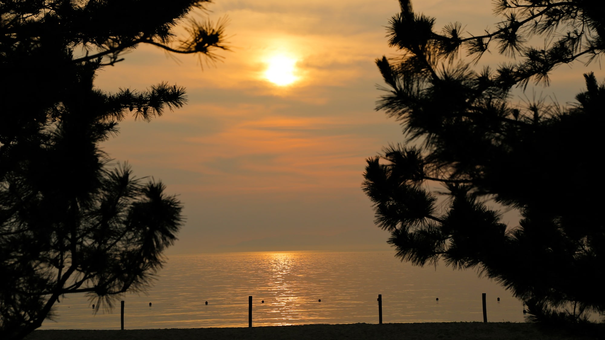 [Top 100 Sunsets in Japan] Keino Matsubara (Sunset: View from the beach)