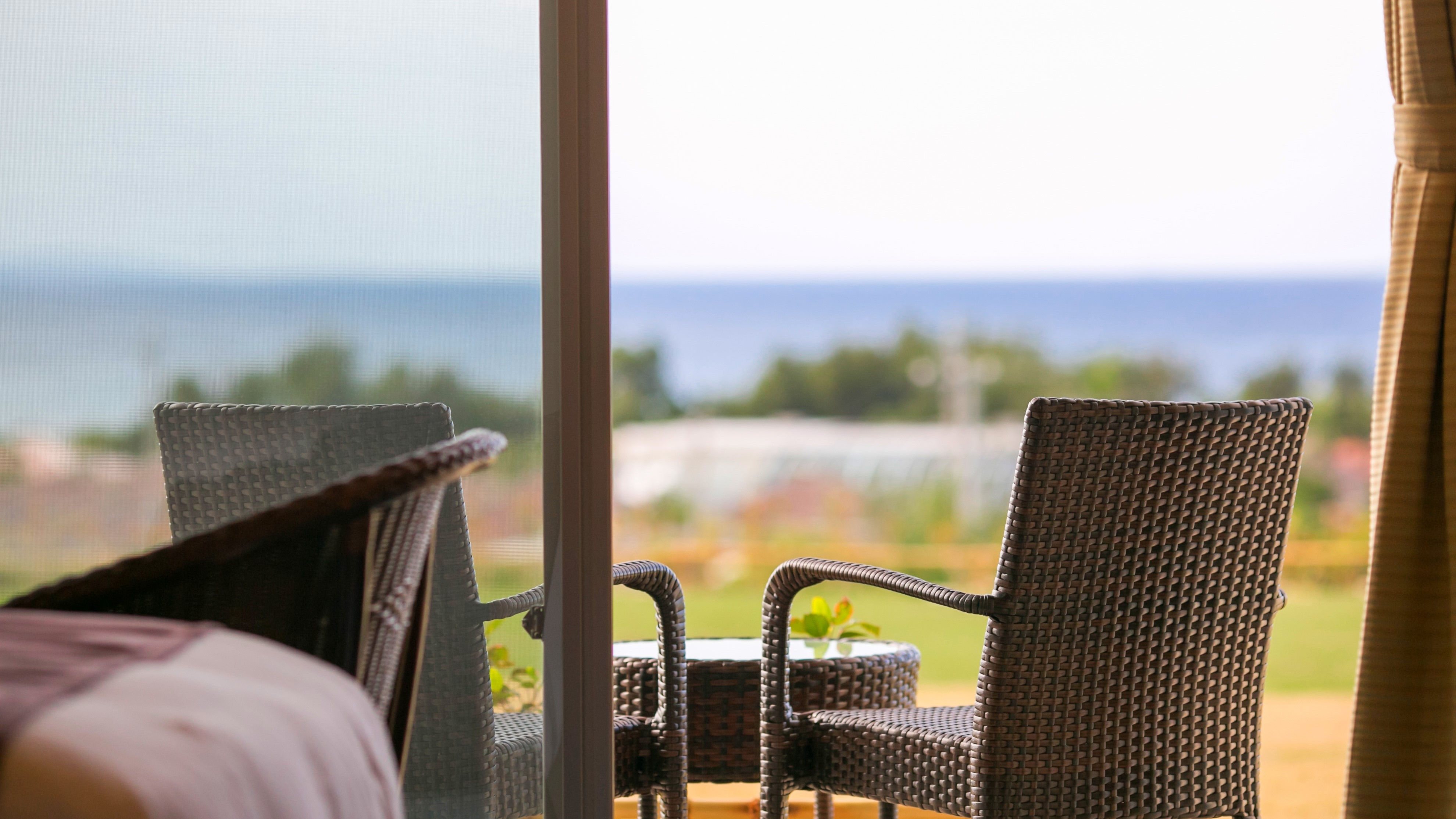 [Standard Twin] View from the 1st floor terrace