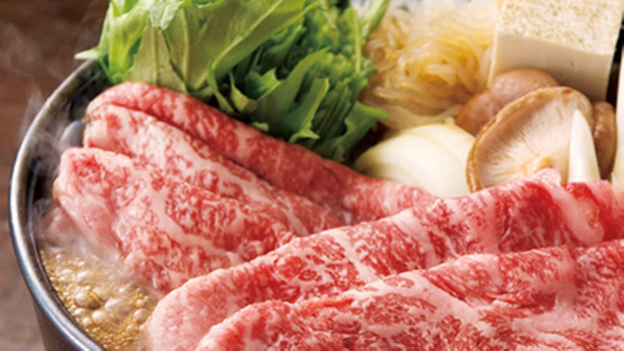 *Tajima beef sukiyaki (image)