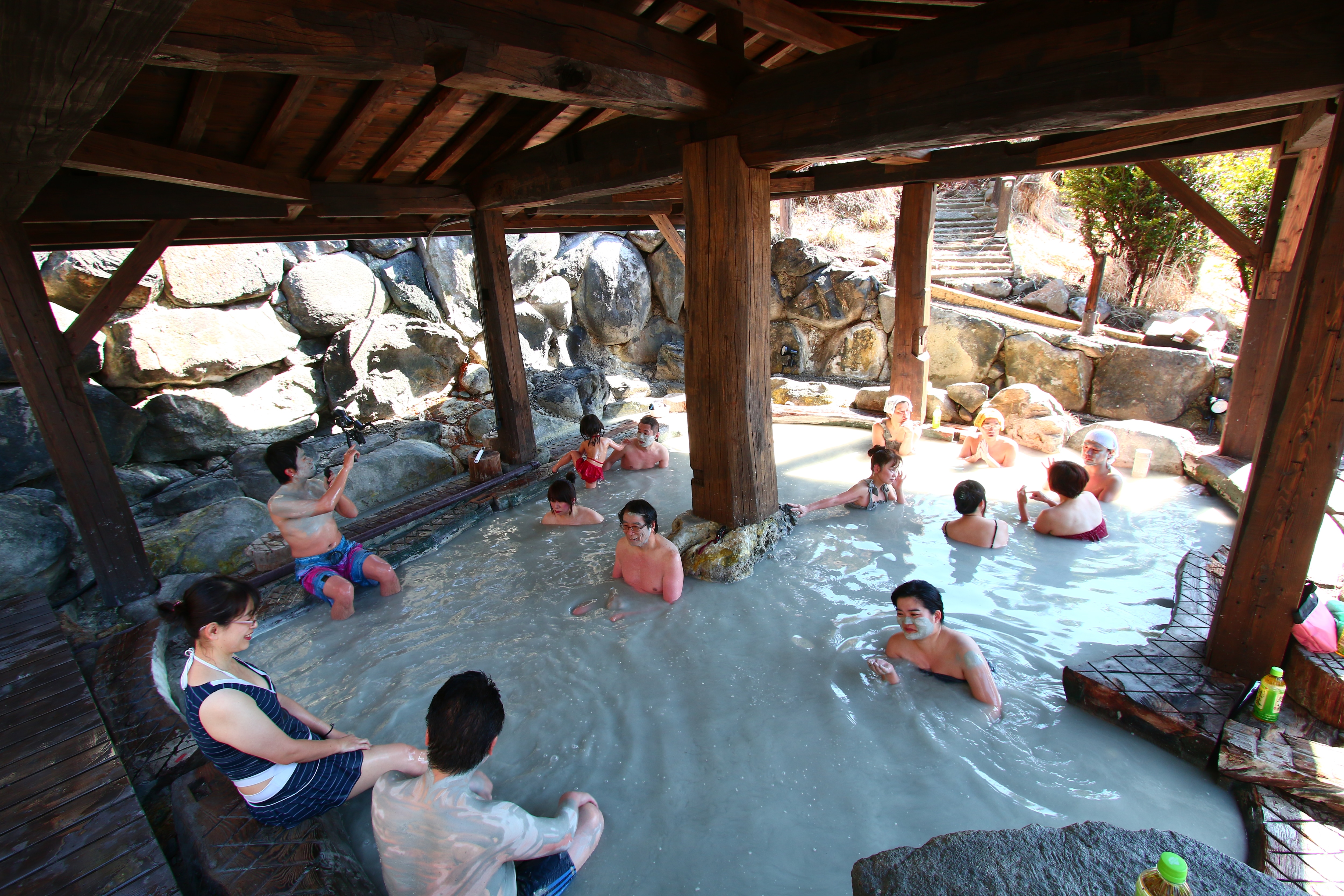 Slimy hot water-Suzume hot water