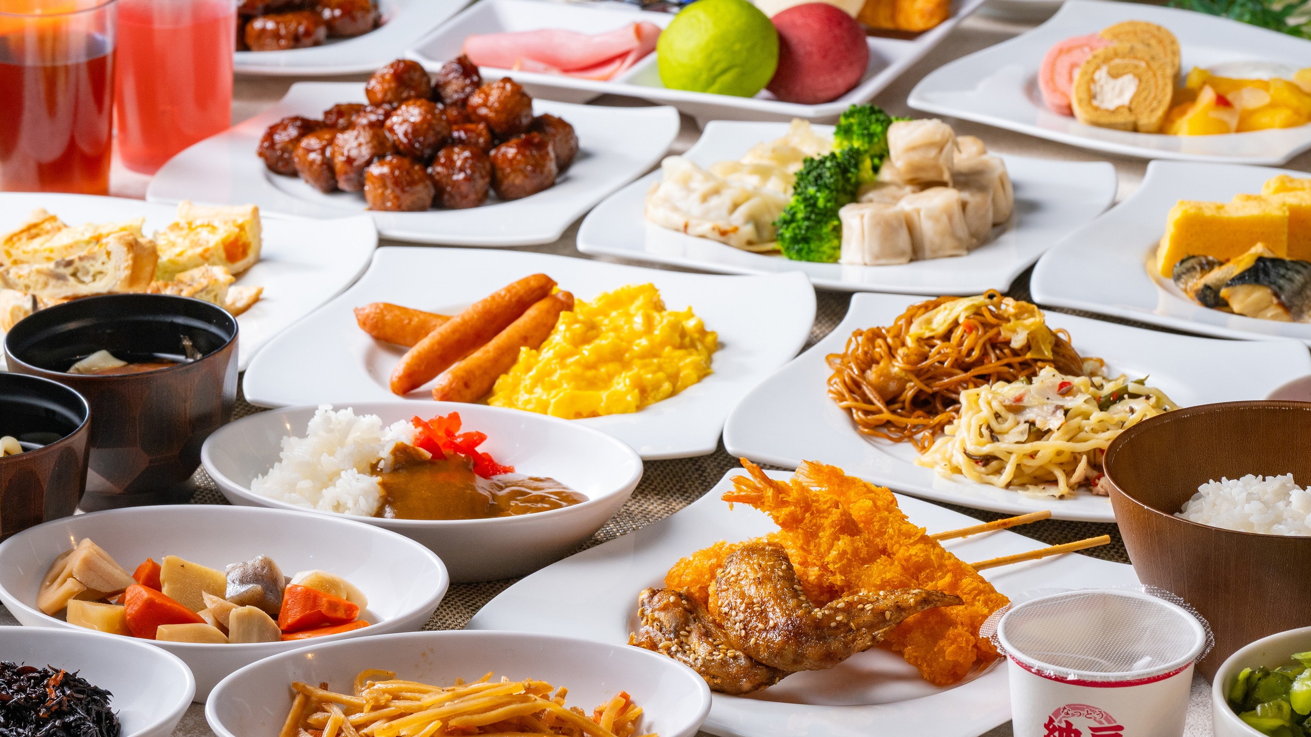 An example of a breakfast buffet