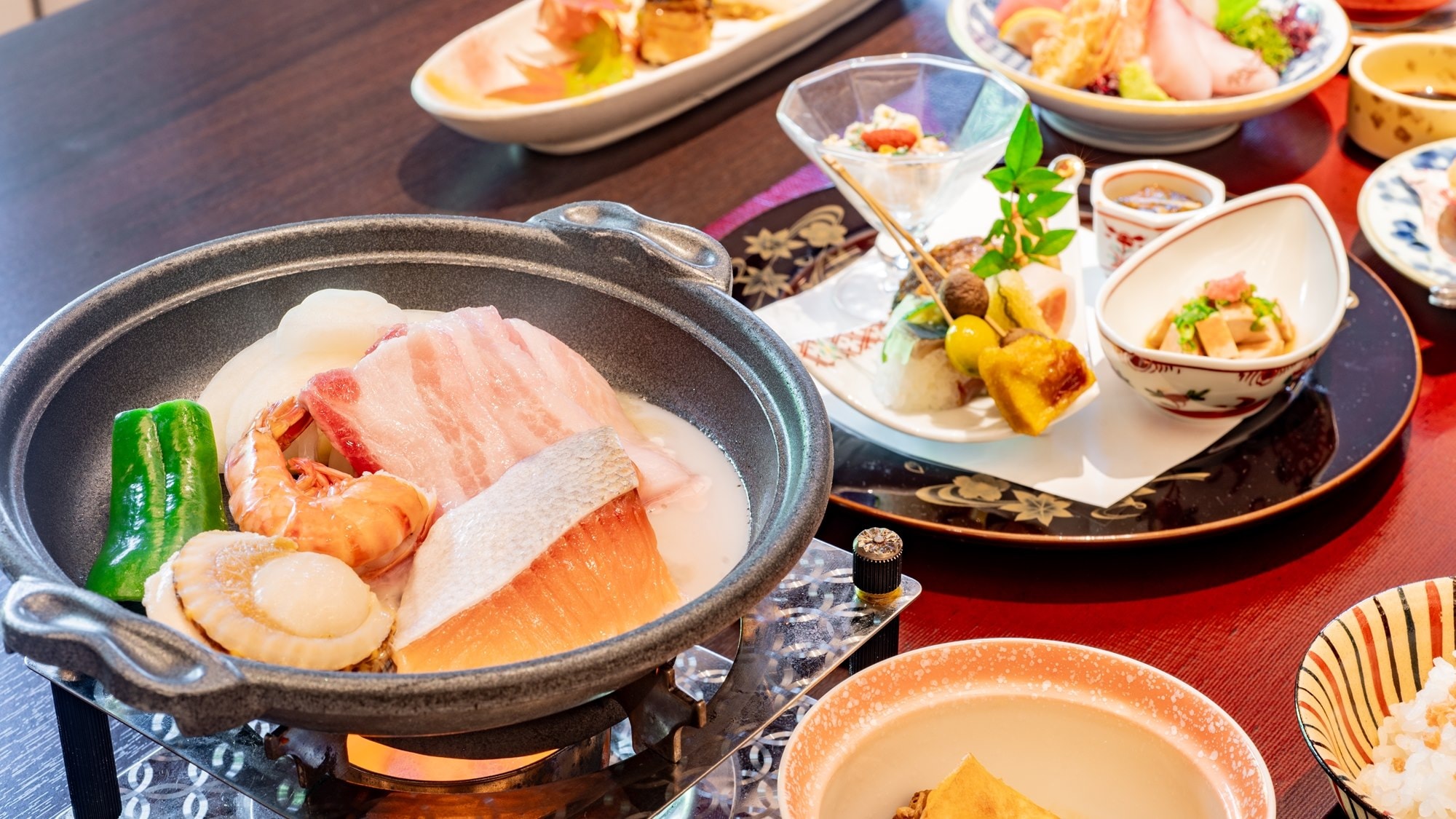 [Standard Kaiseki] Black pork and seasonal dishes