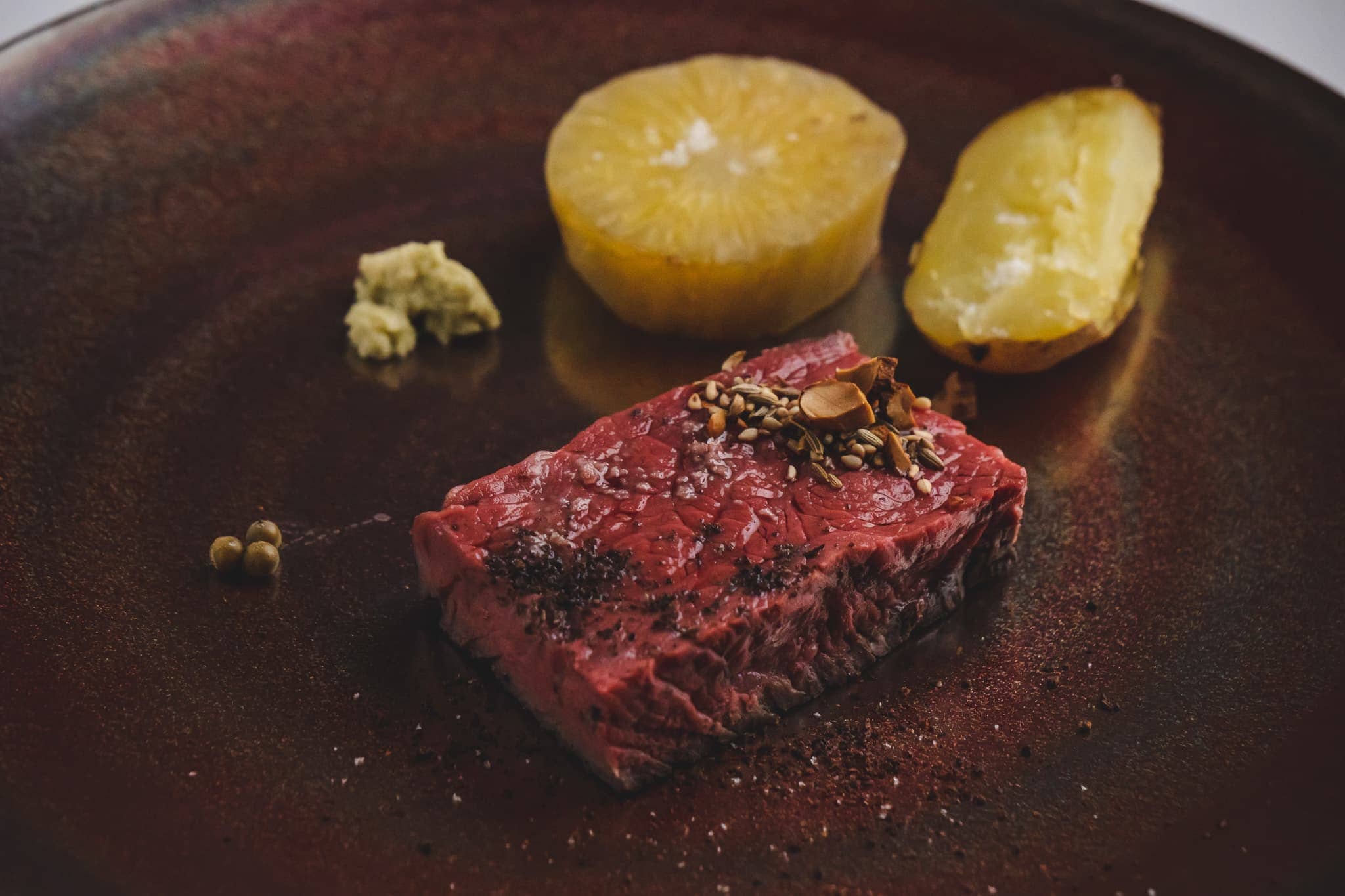 Roasted Okamura beef from Shizuoka Prefecture