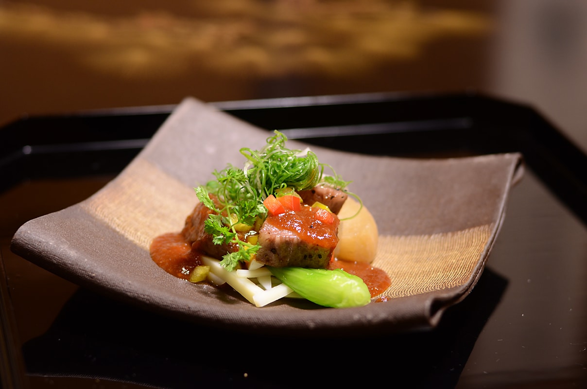 An example of Hida beef mini steak
