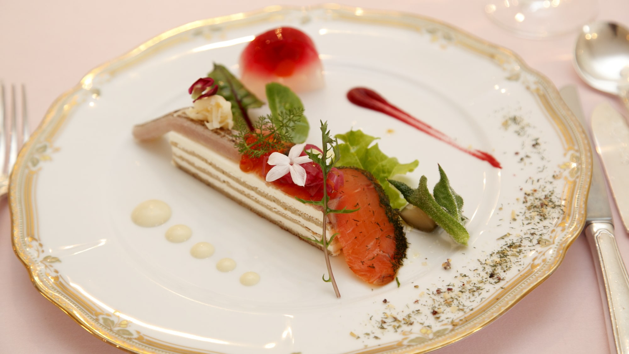 Enjoy authentic French cuisine made with carefully selected ingredients (example of a dish)