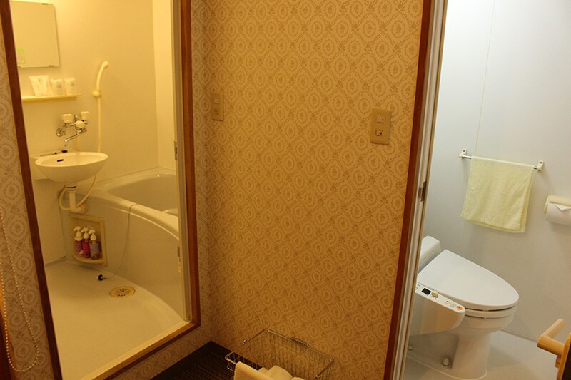 Separate toilet and bath