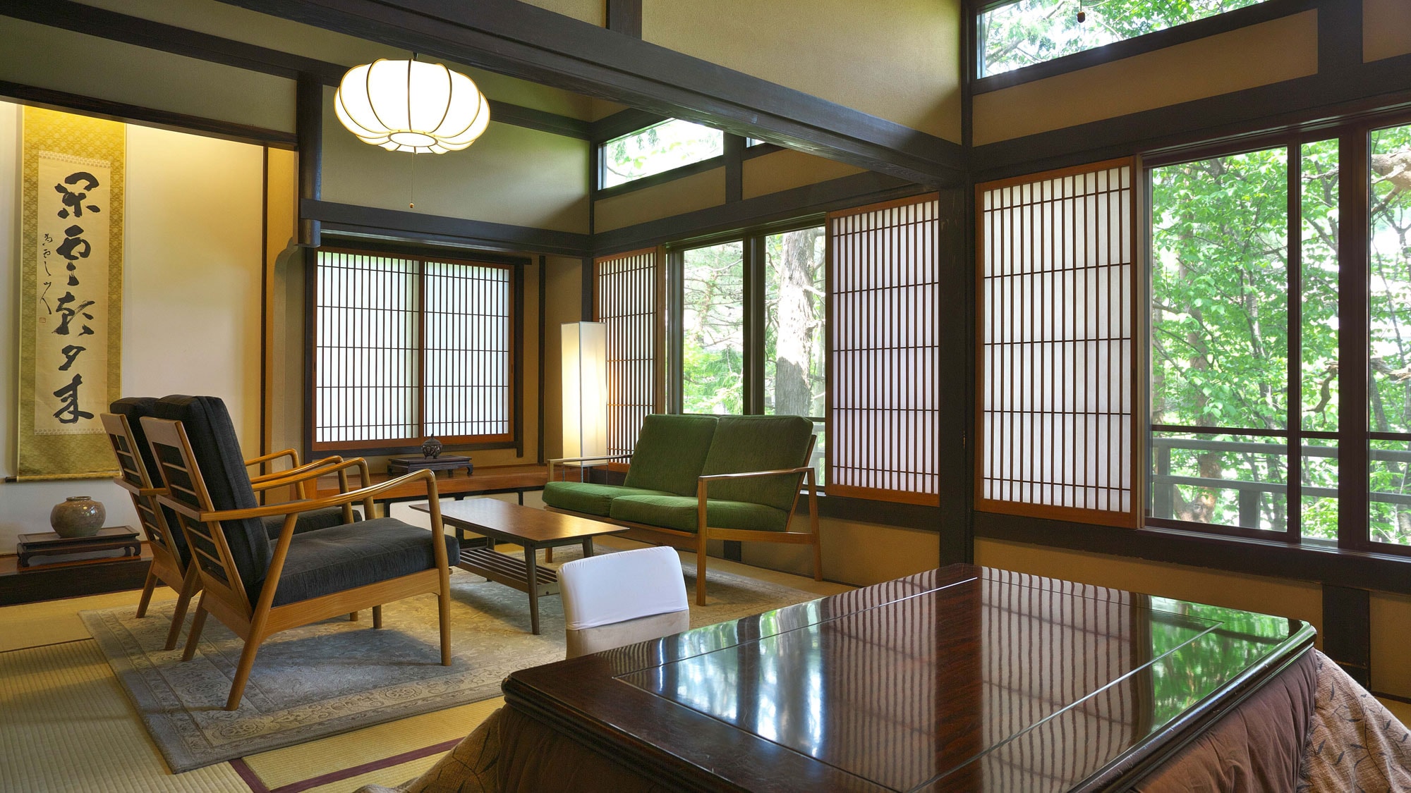 [Mountain lodge, four-star Japanese modern guest room (Japanese-style room + bedroom)]