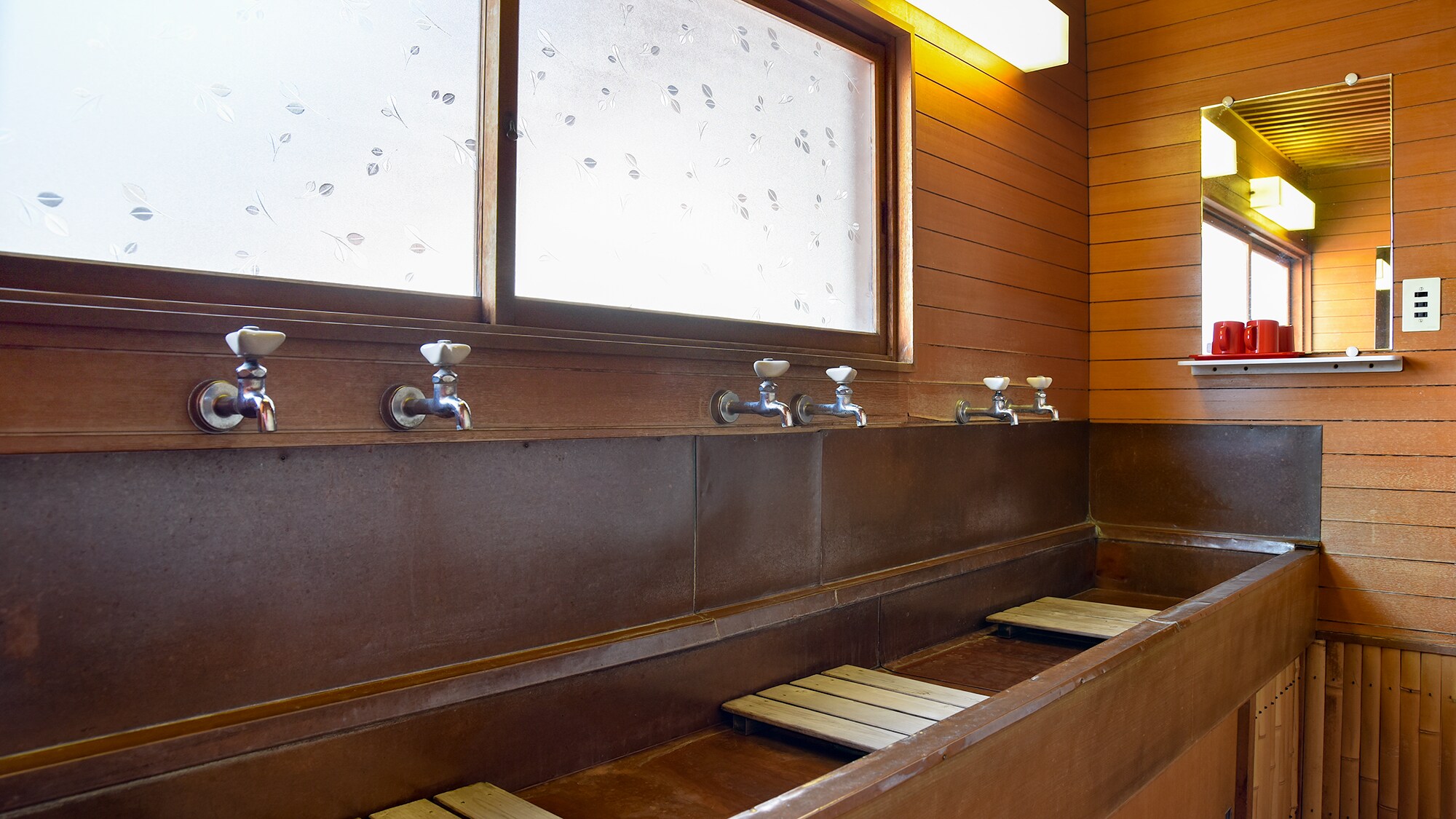 * [Inside] Old-fashioned communal washroom