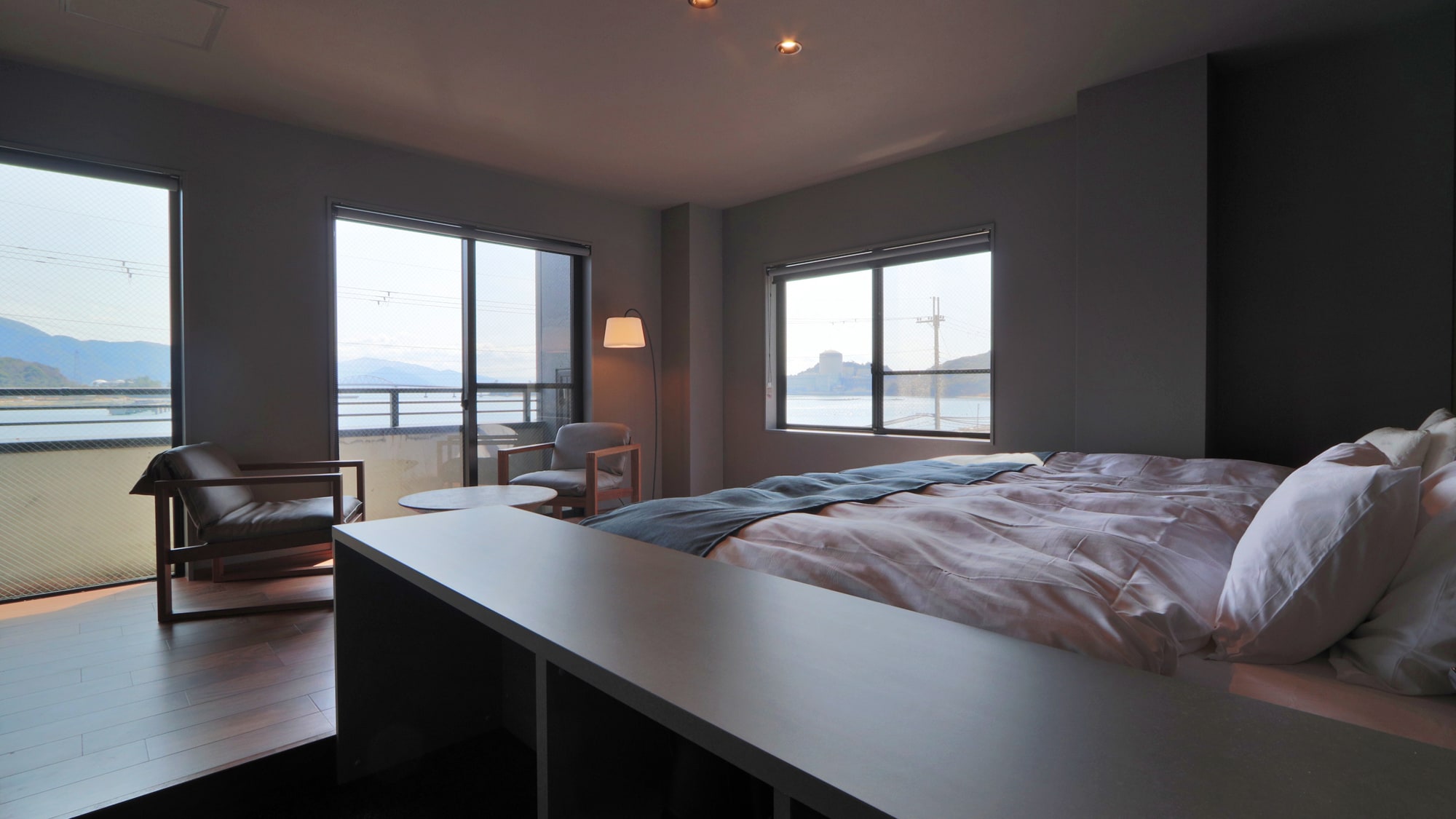 [Kamar Twin_Termasuk Kamar Mandi Dalam] Pemandangan Laut