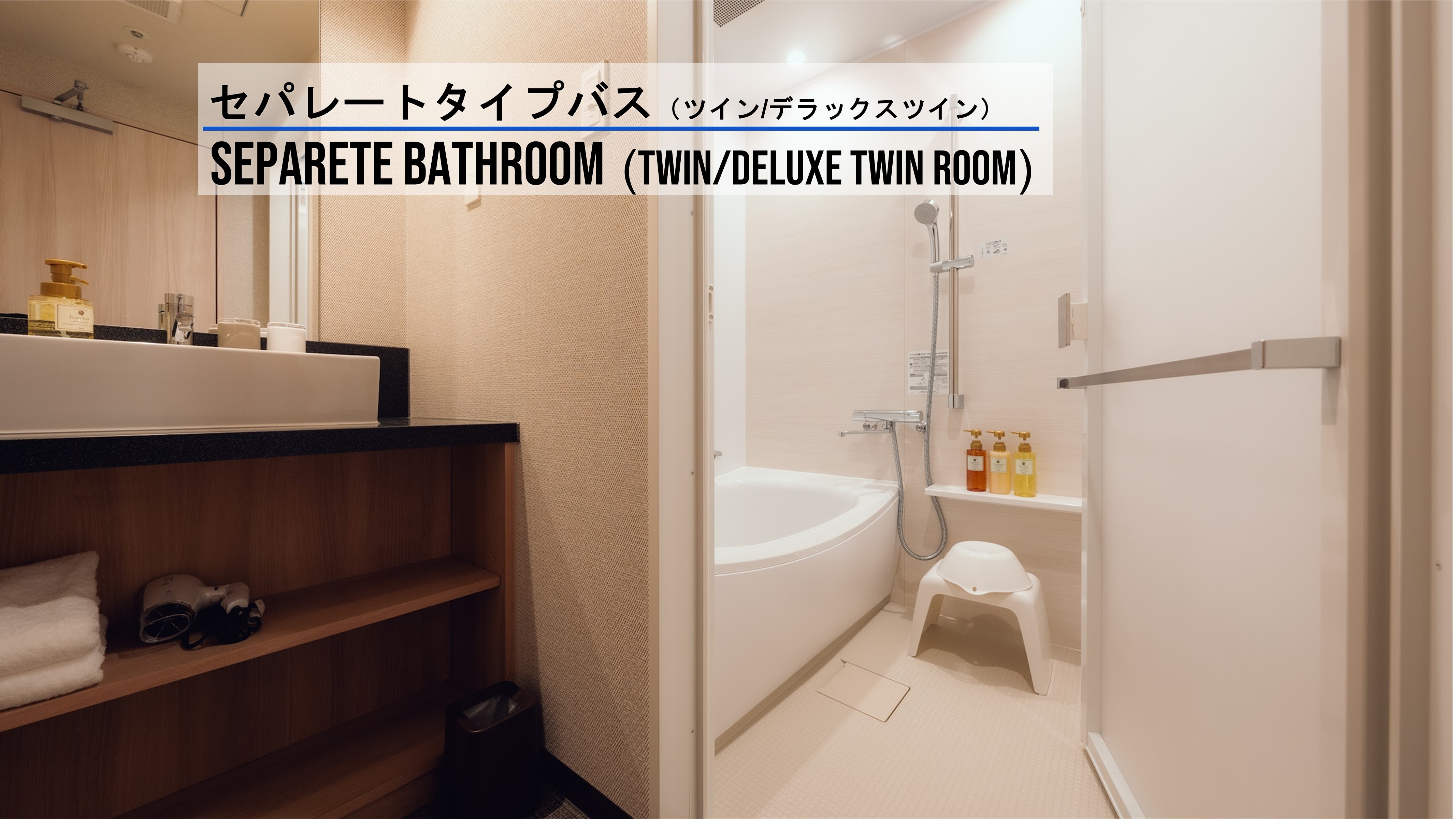 Separate type bath (twin/deluxe twin room)