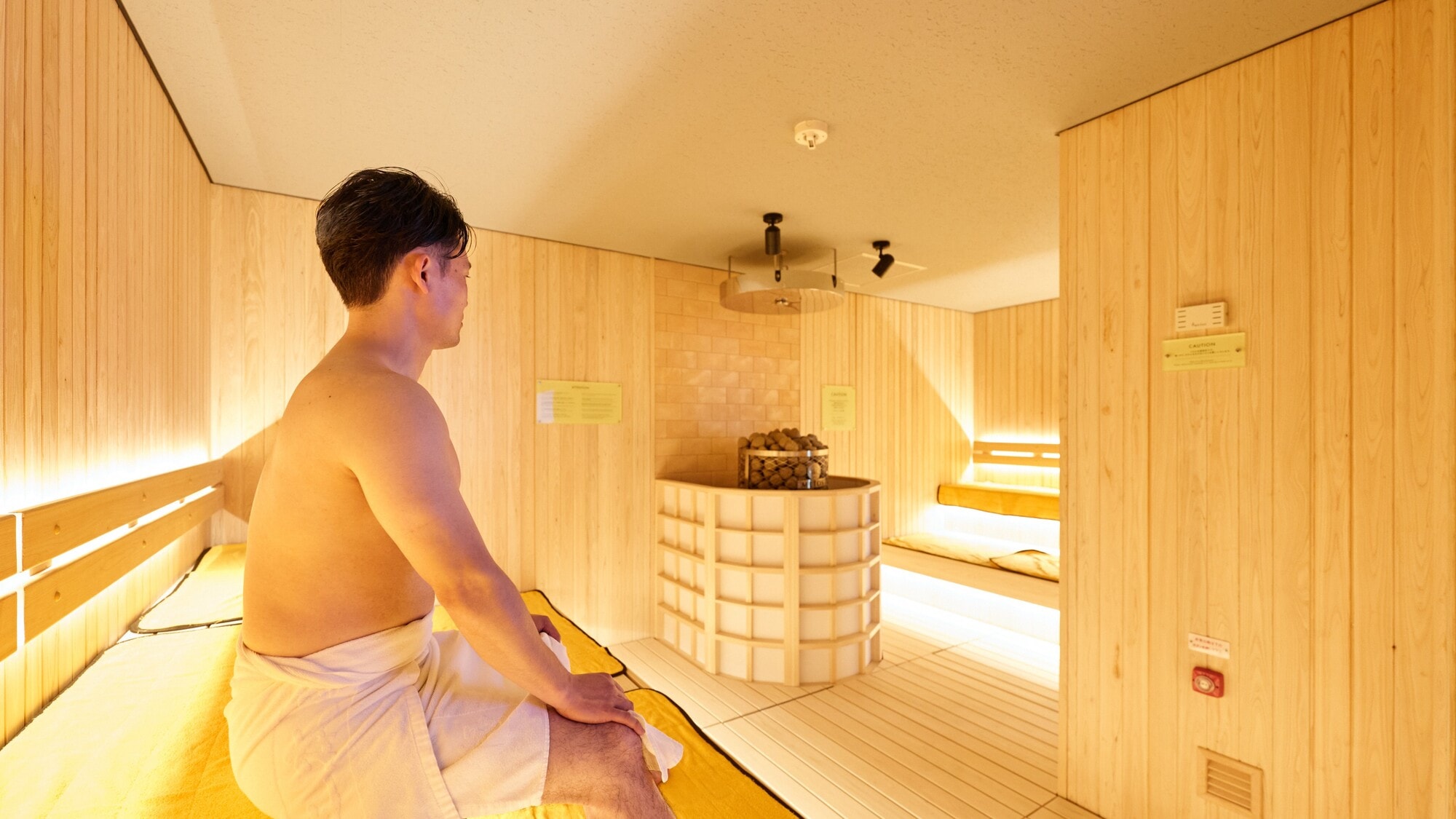 ◆【桑拿】METOS“iki”提供丰富的热量，带来舒适的排汗体验。