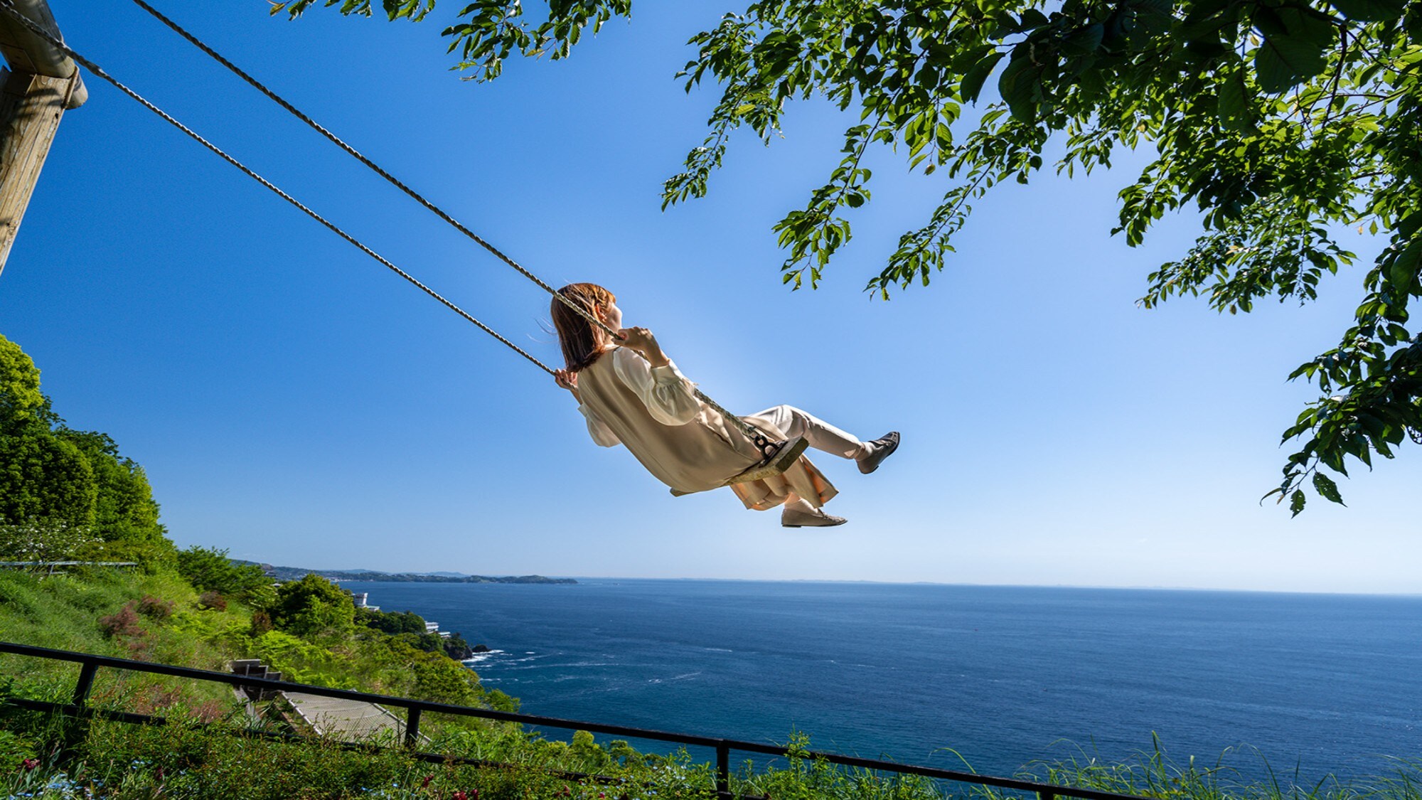 [Akao Forest] A hill overlooking the sea