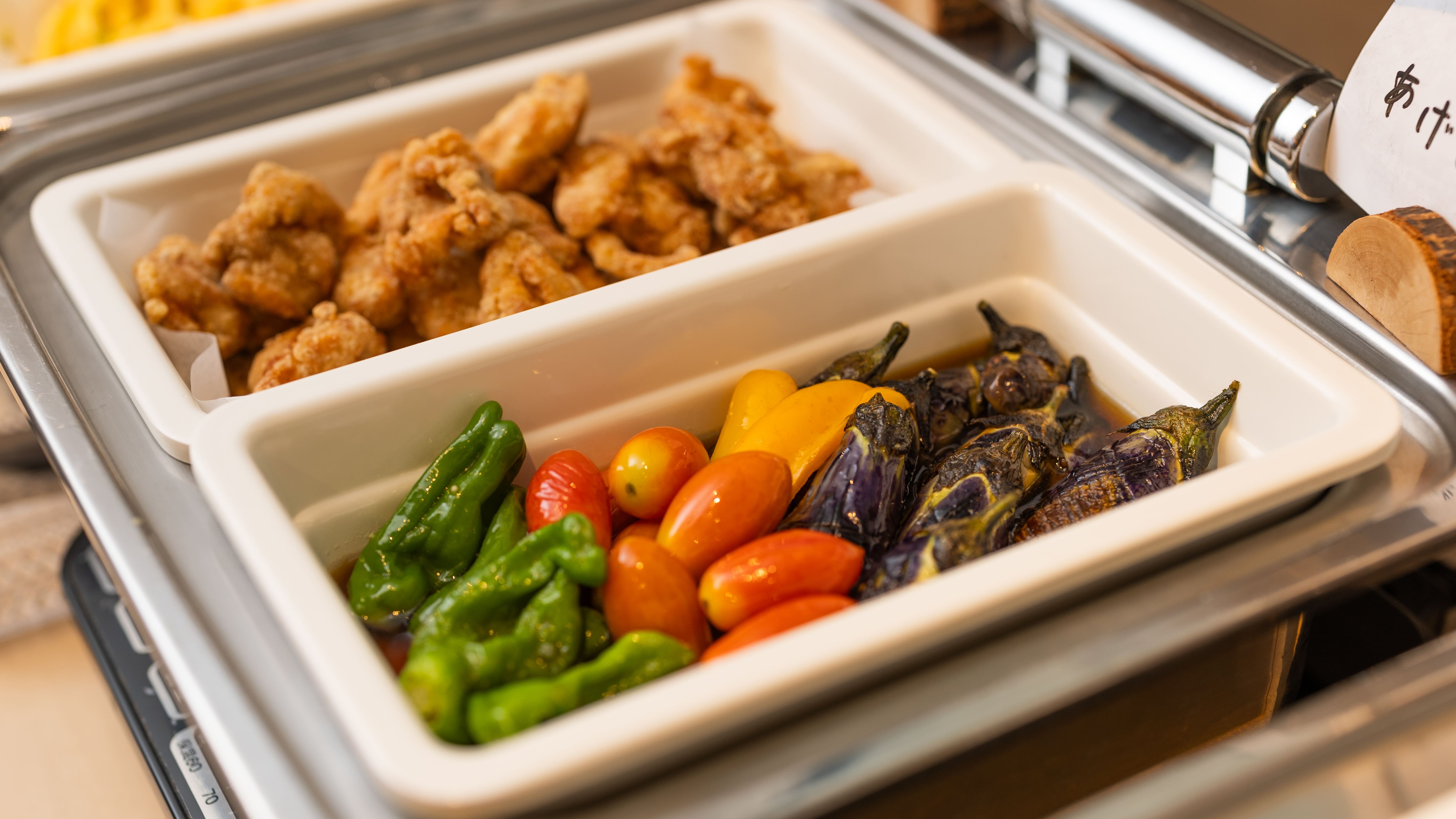 An example of a breakfast buffet