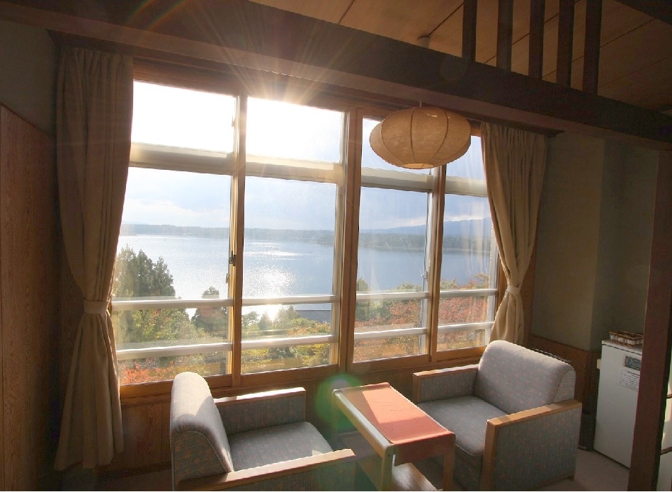 Lake Kamo seen from the guest room
