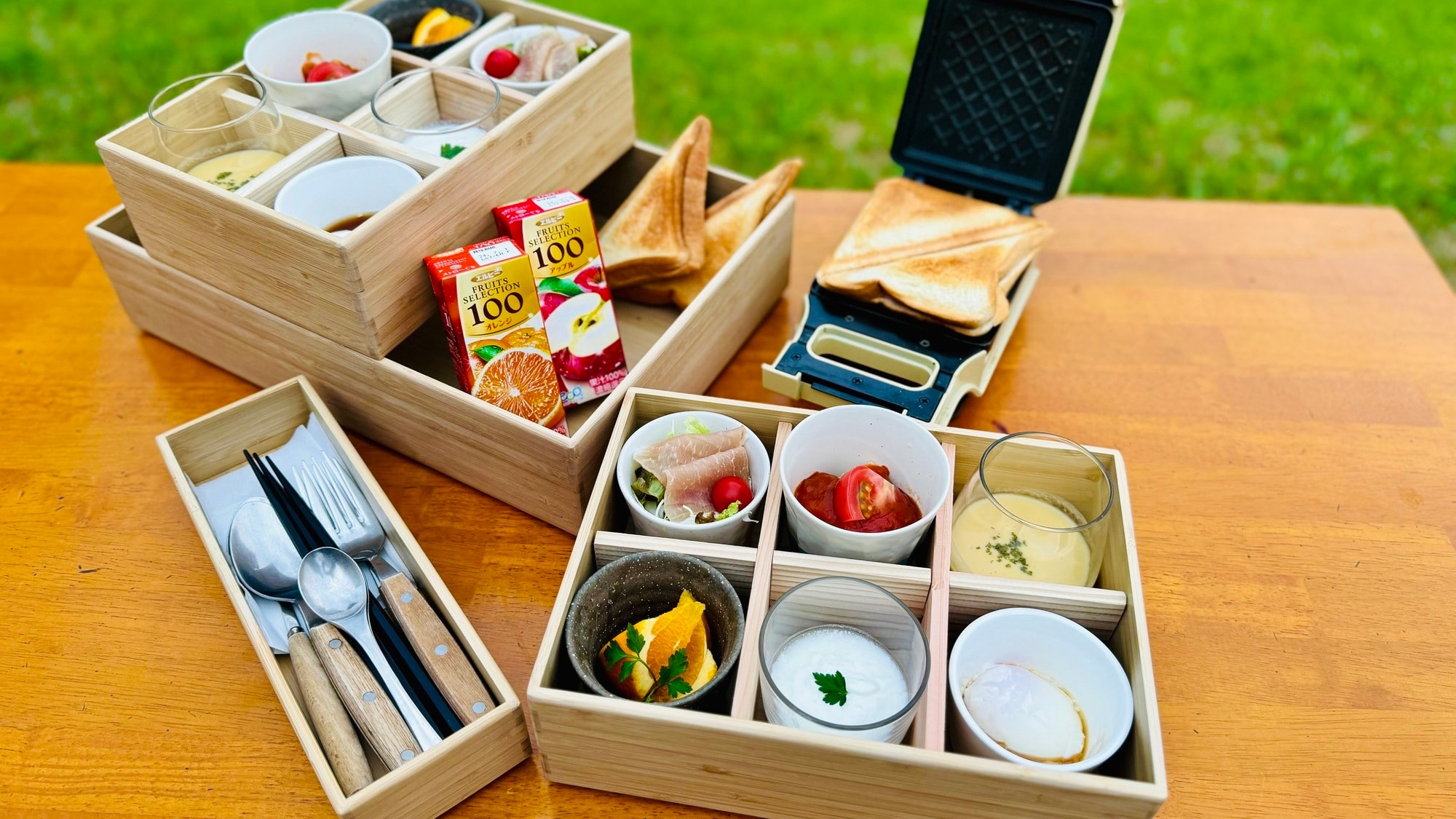 The full-course breakfast is a satisfying set of carefully selected ingredients