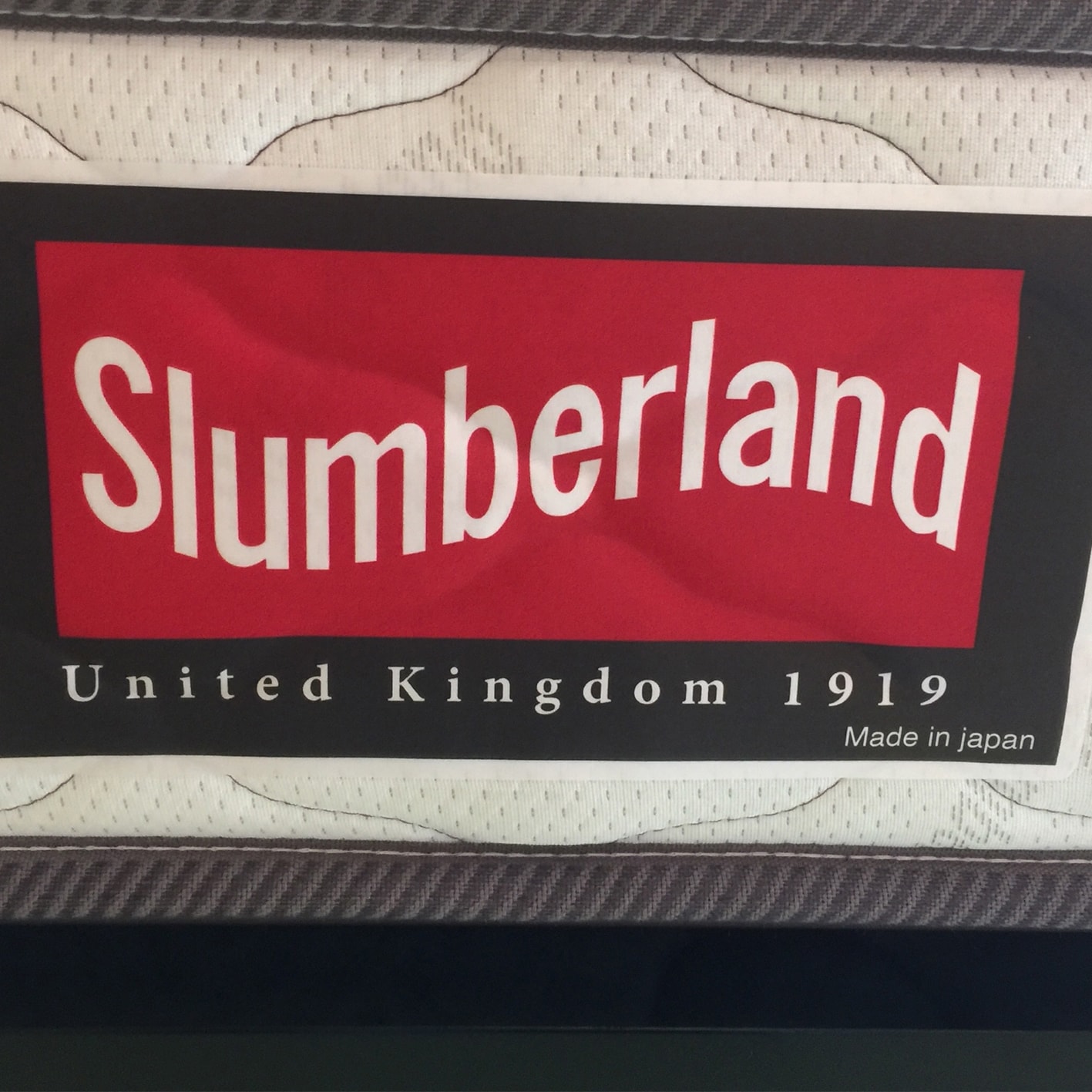 All bets in the room are made by Slumberland, a purveyor to the British royal family.
