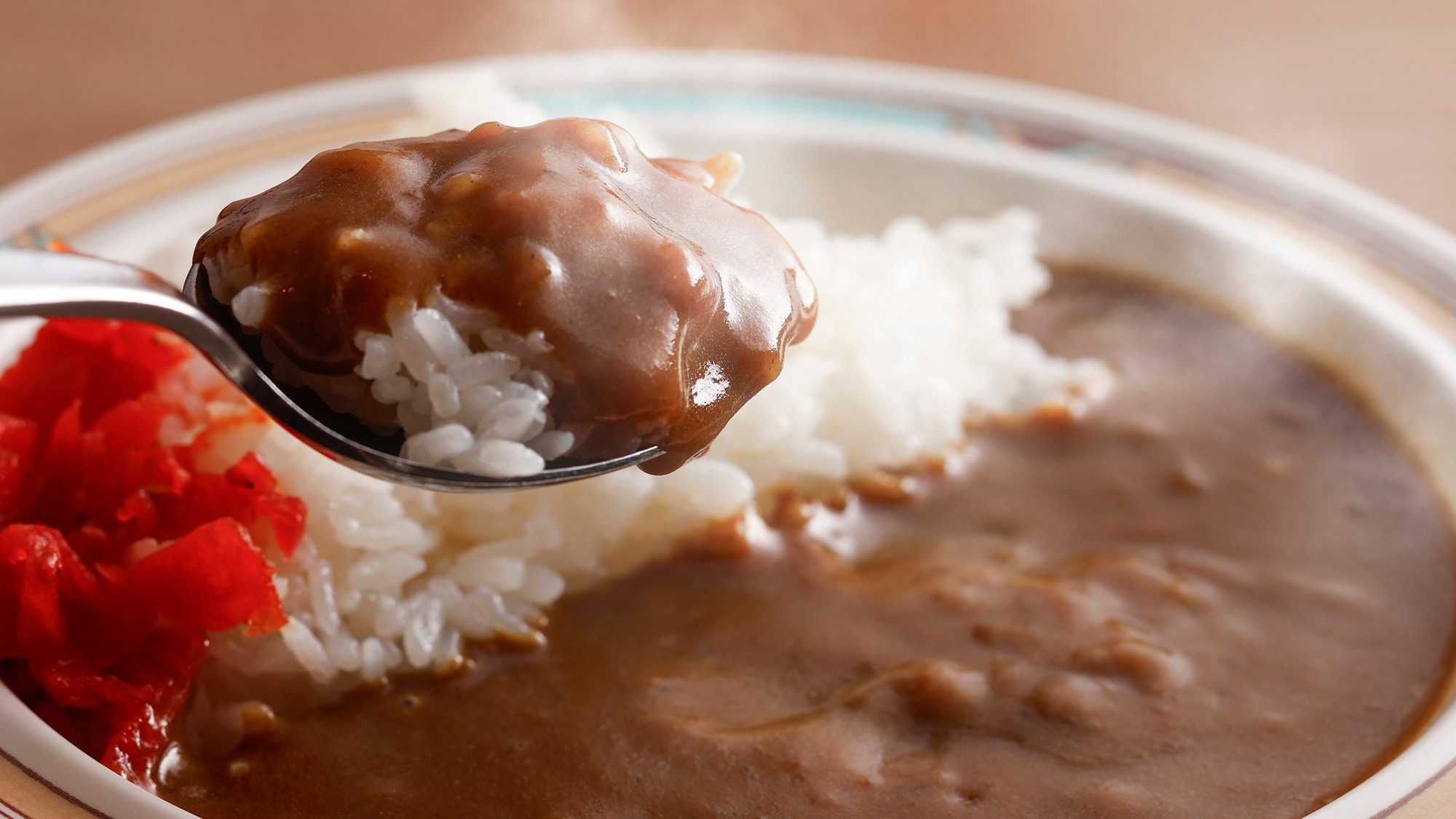 [Free breakfast] As expected, the popular "morning curry"! You can also customize the toppings of the dishes in the buffet.