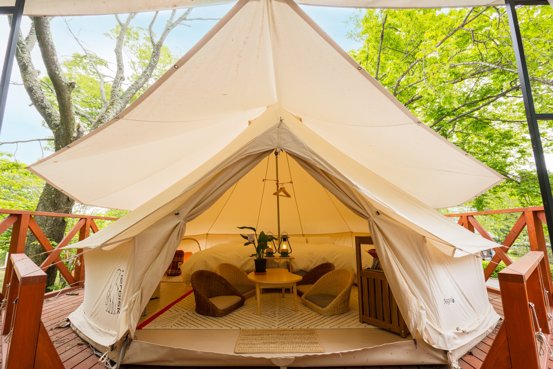 Glamping interior