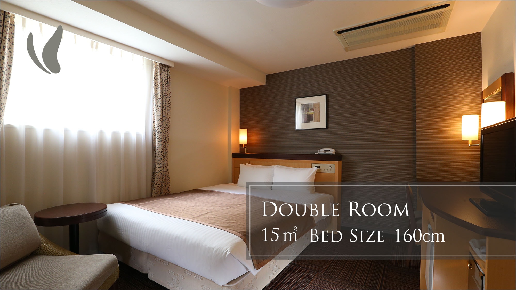 Double room with 160 cm Simmons bed