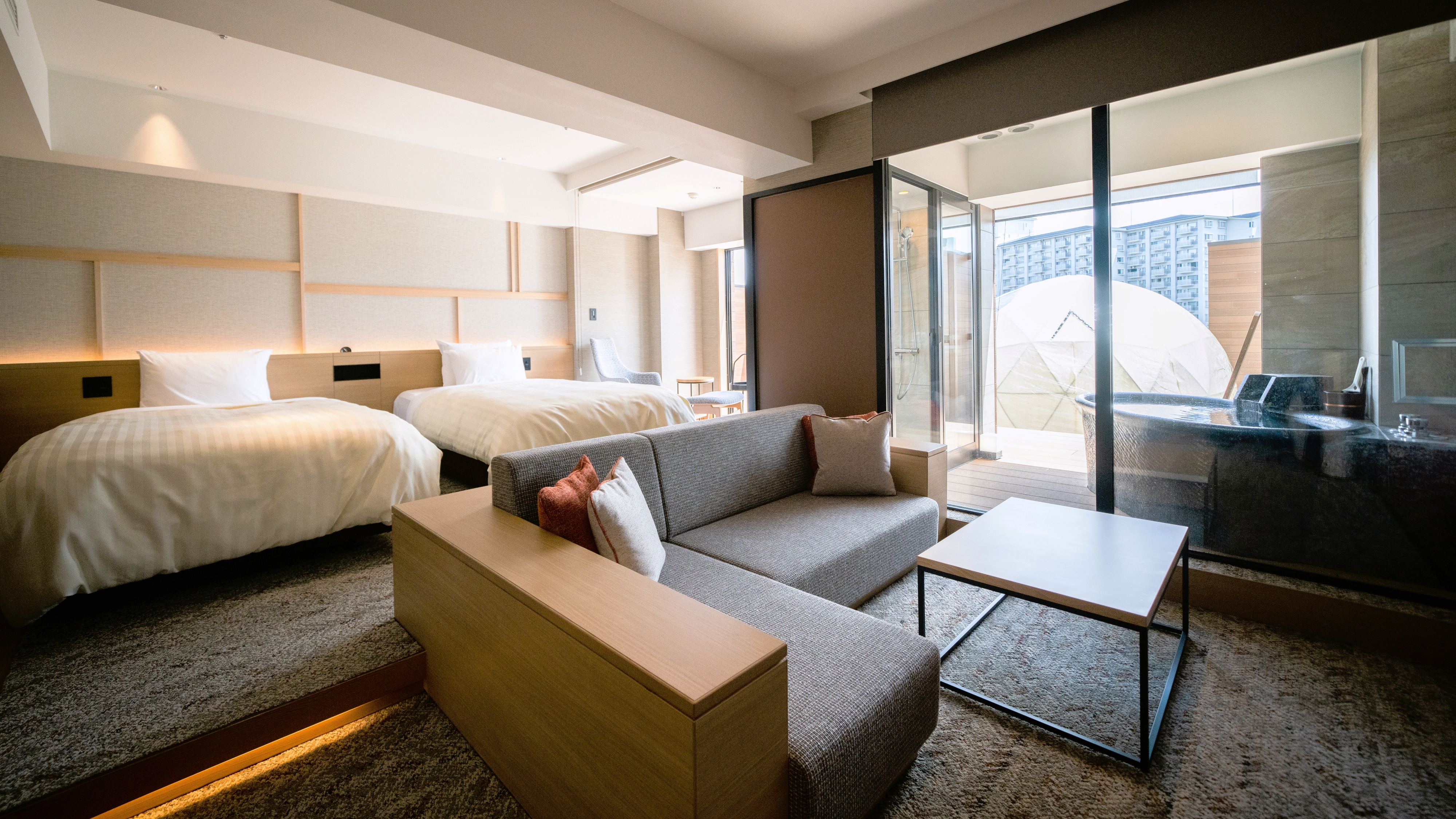 Superior twin with open-air bath (43 sqm, 1 room)