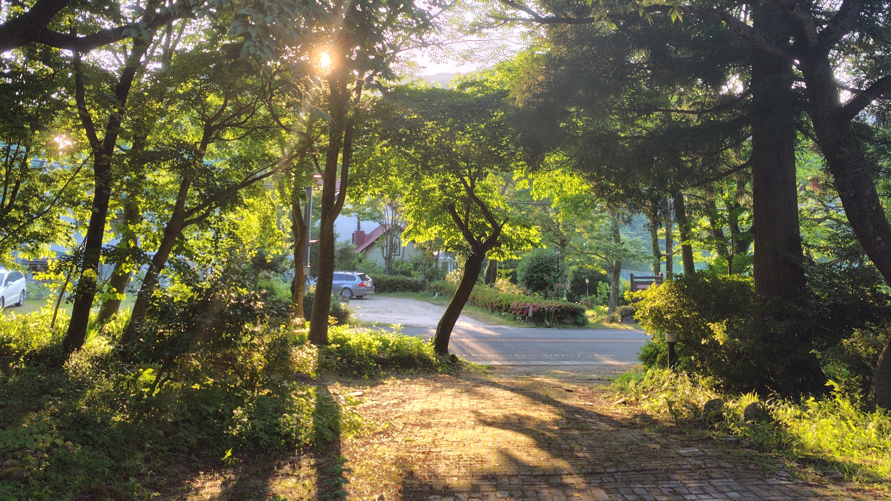 Pension site entrance