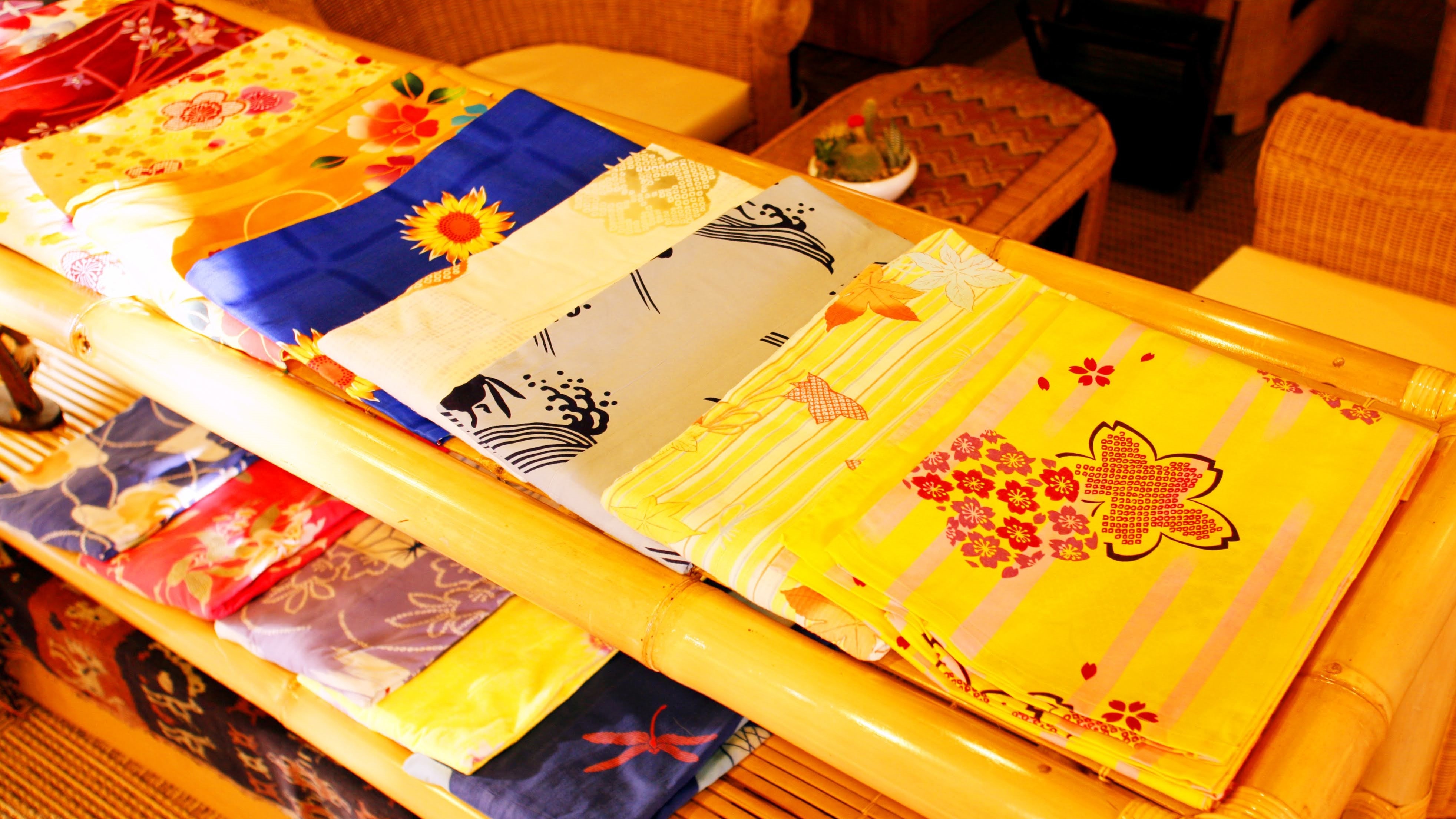 Free rental of colorful yukata