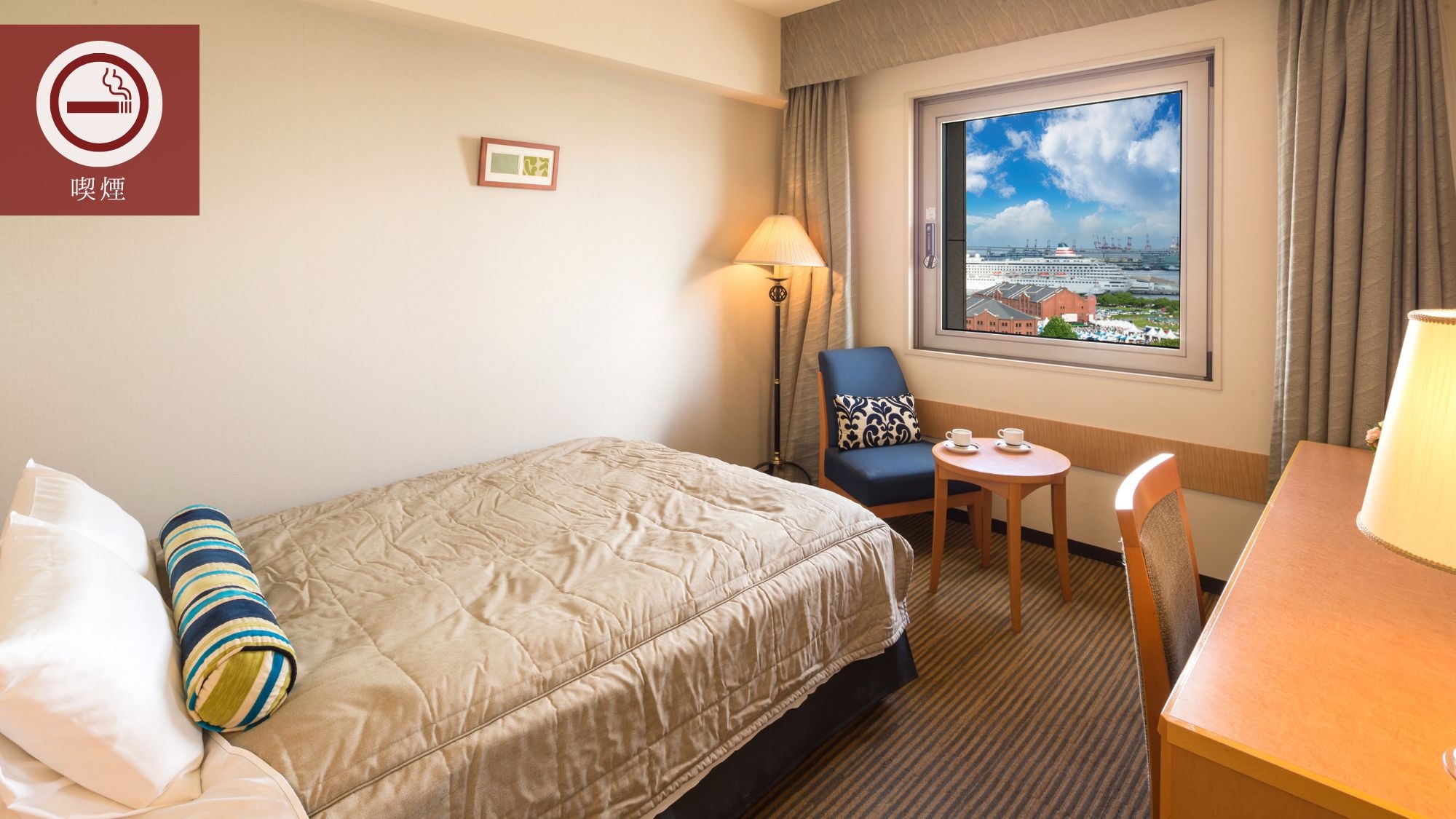 [Double: Hút thuốc] (Không xác định tầm nhìn) Giường đôi x 1