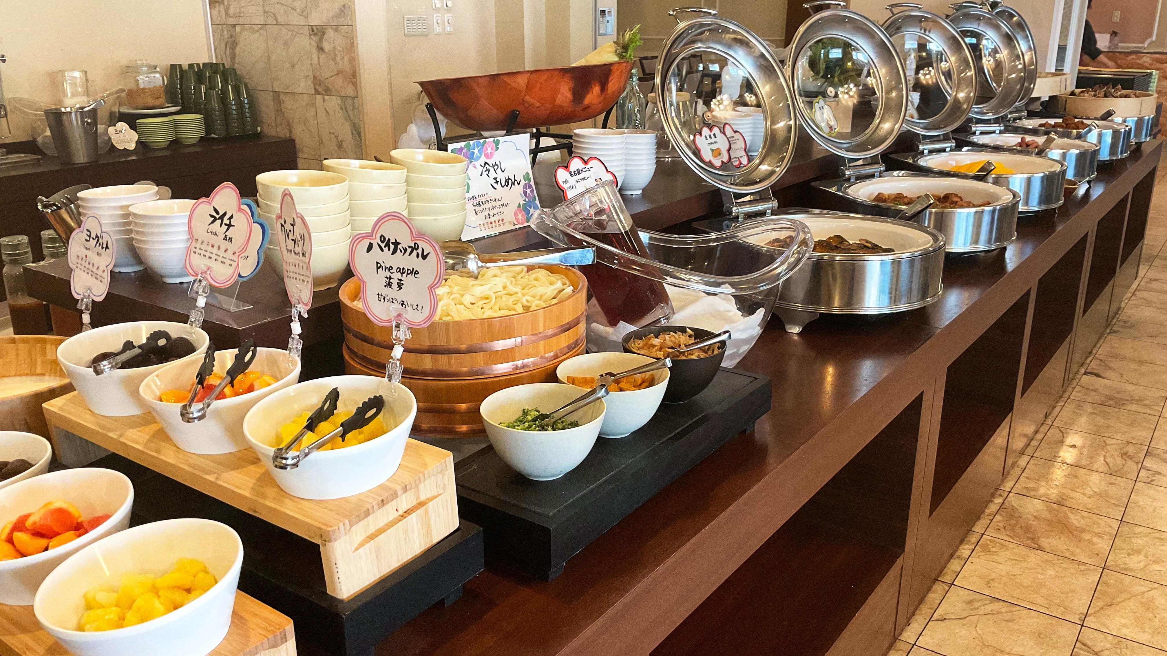 ▲Breakfast buffet