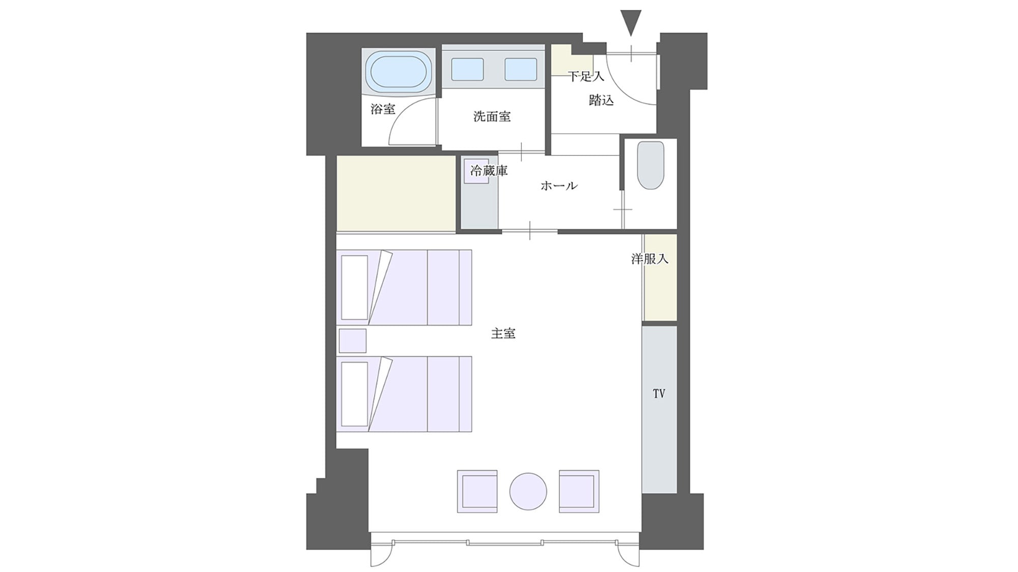 【平面圖】南樓西式房間