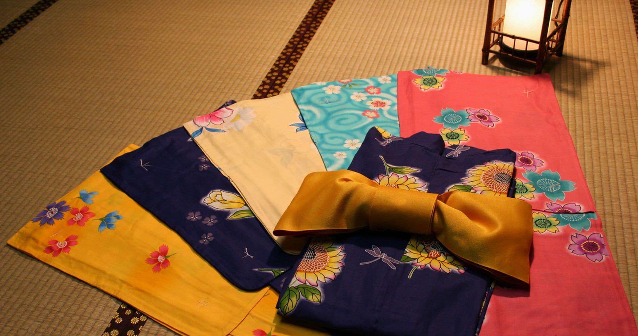 Colored yukata