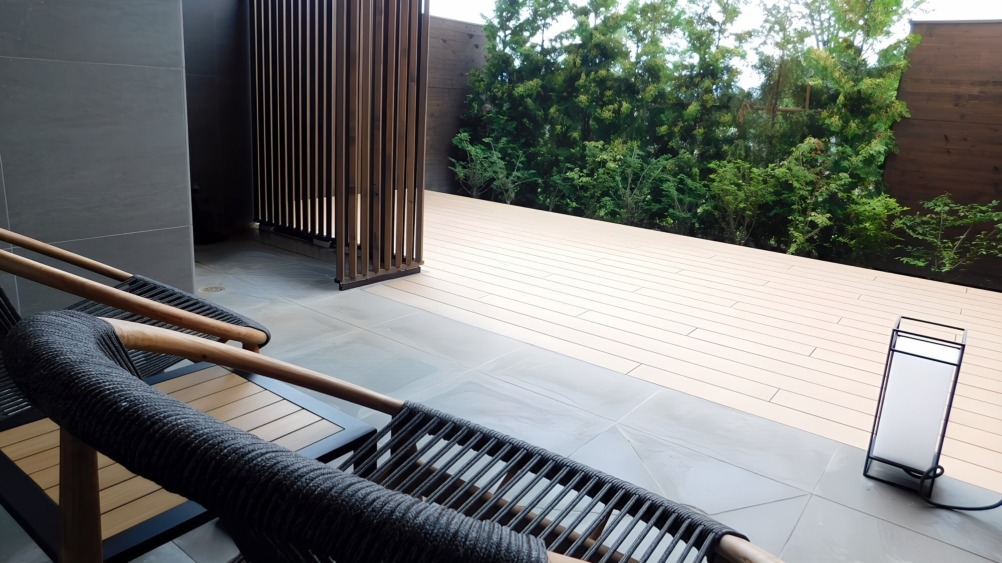 [East Wing] Designer Deluxe Twin Room with Open Air Hot Spring Bath and Wooden Deck *Image for illustrative purposes only