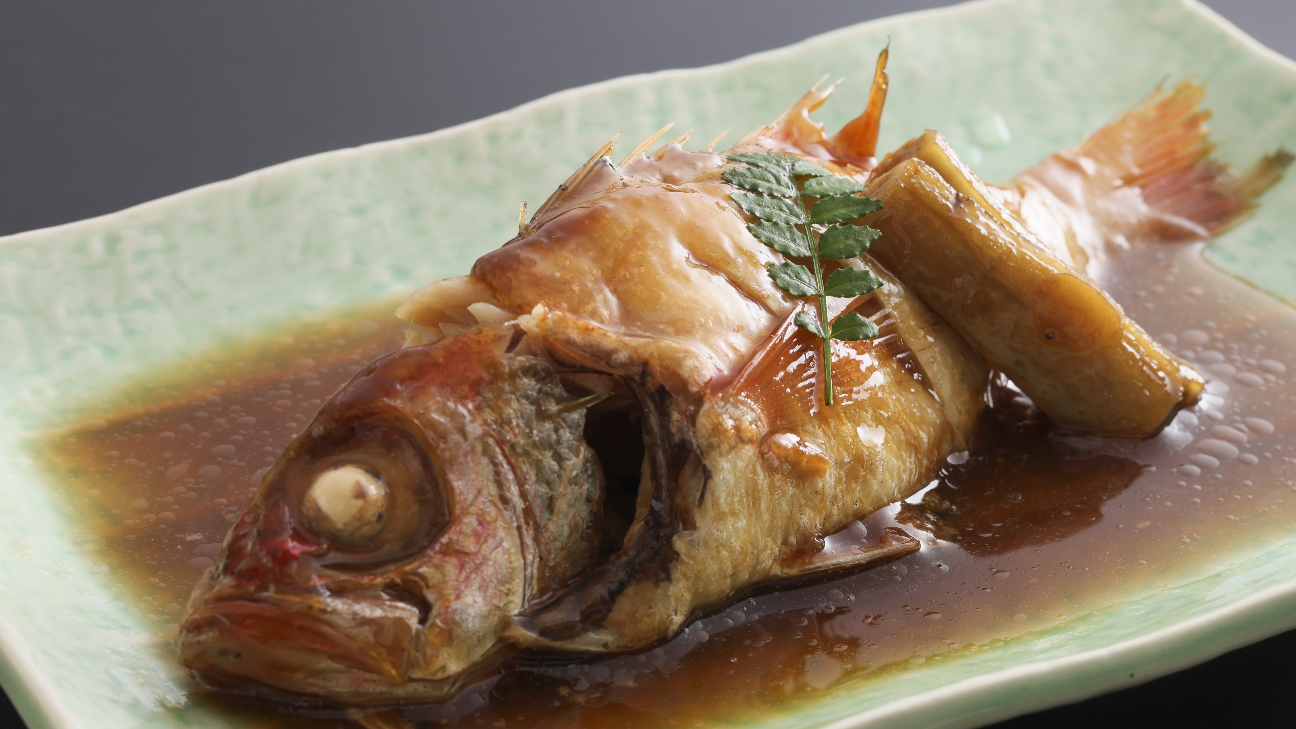 ~ Boiled rosy seabass ~