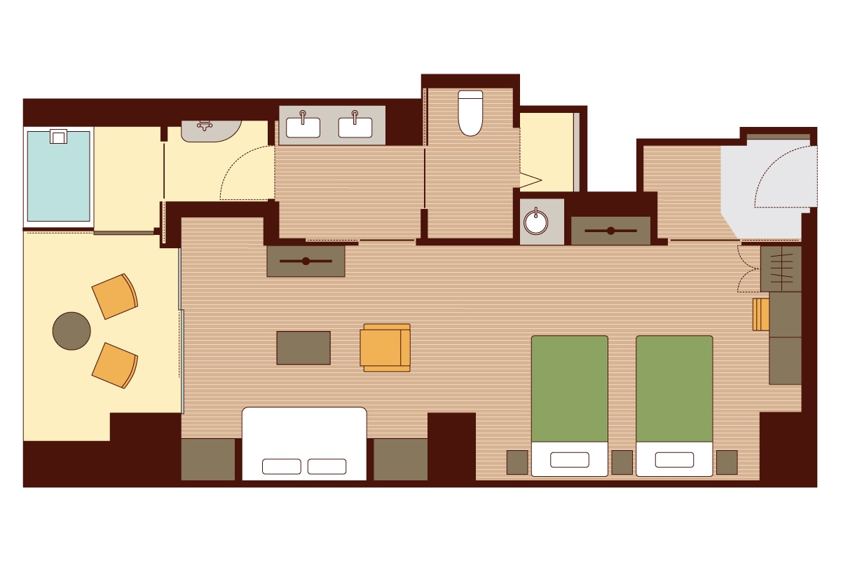 [Guest Room/Snow White] Triple (Only one room in the hotel)