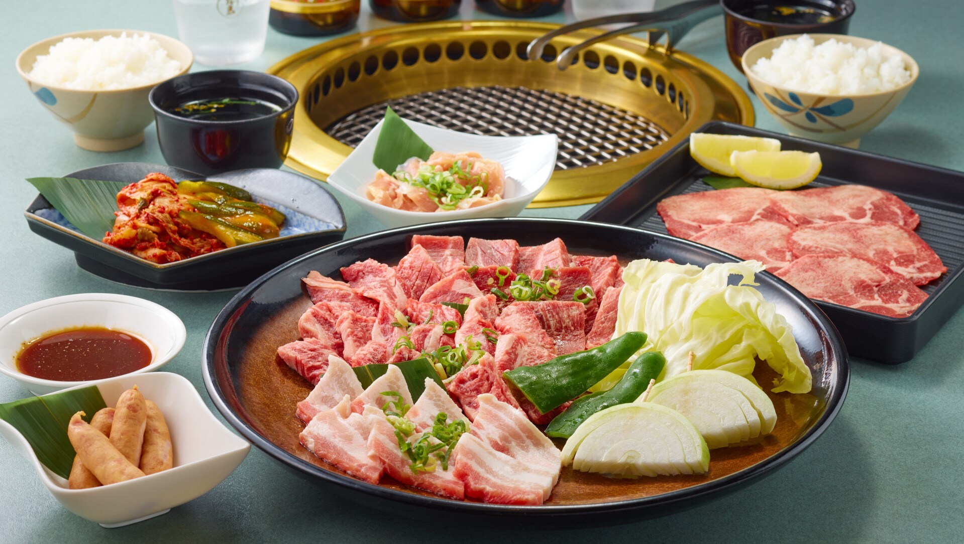 Yakiniku Fukujuen's set menu
